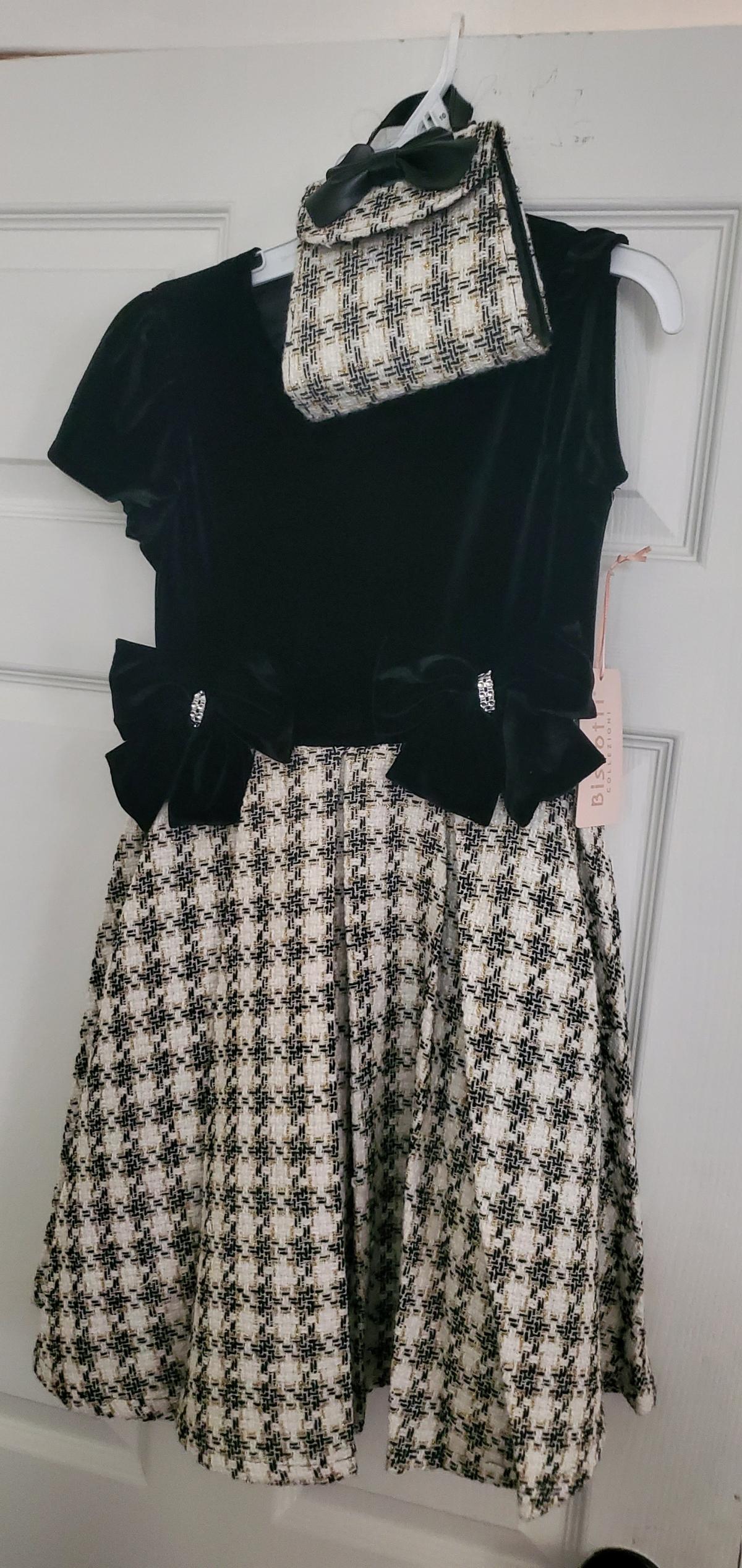 Biscotti Collezioni Dress with Matching Purse Size 10 - Ozone Park, New York - FleaMarketBay