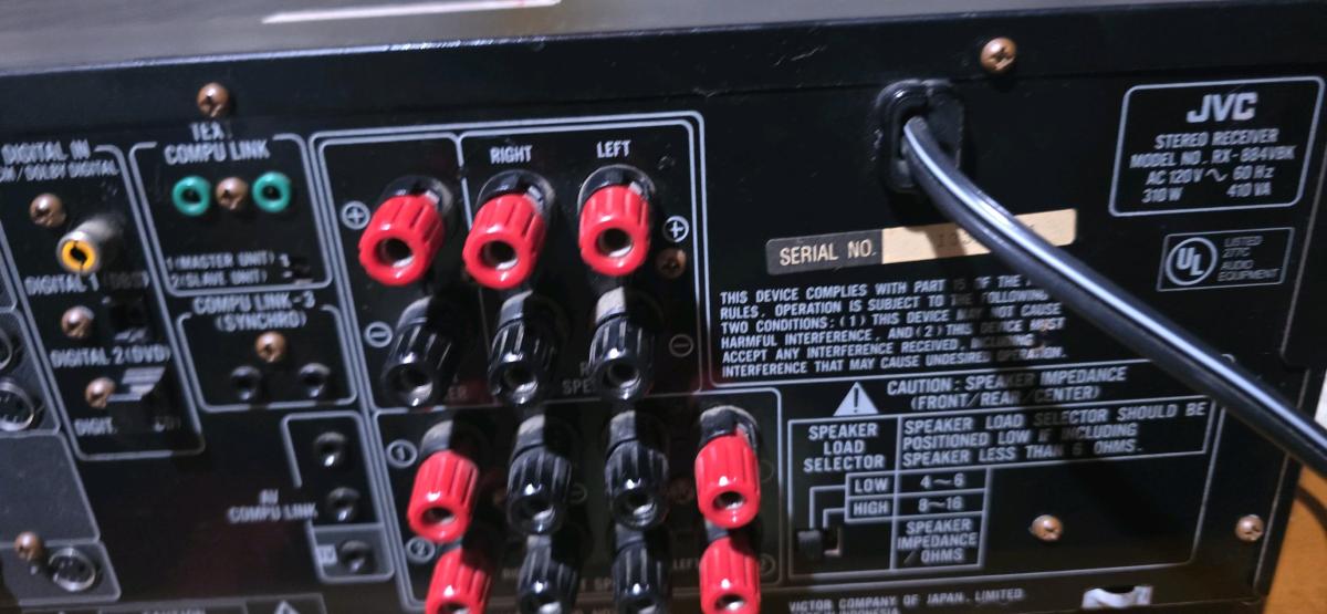 JVC RX884V Audio Video Control Receiver - Quinton, New Jersey - FleaMarketBay