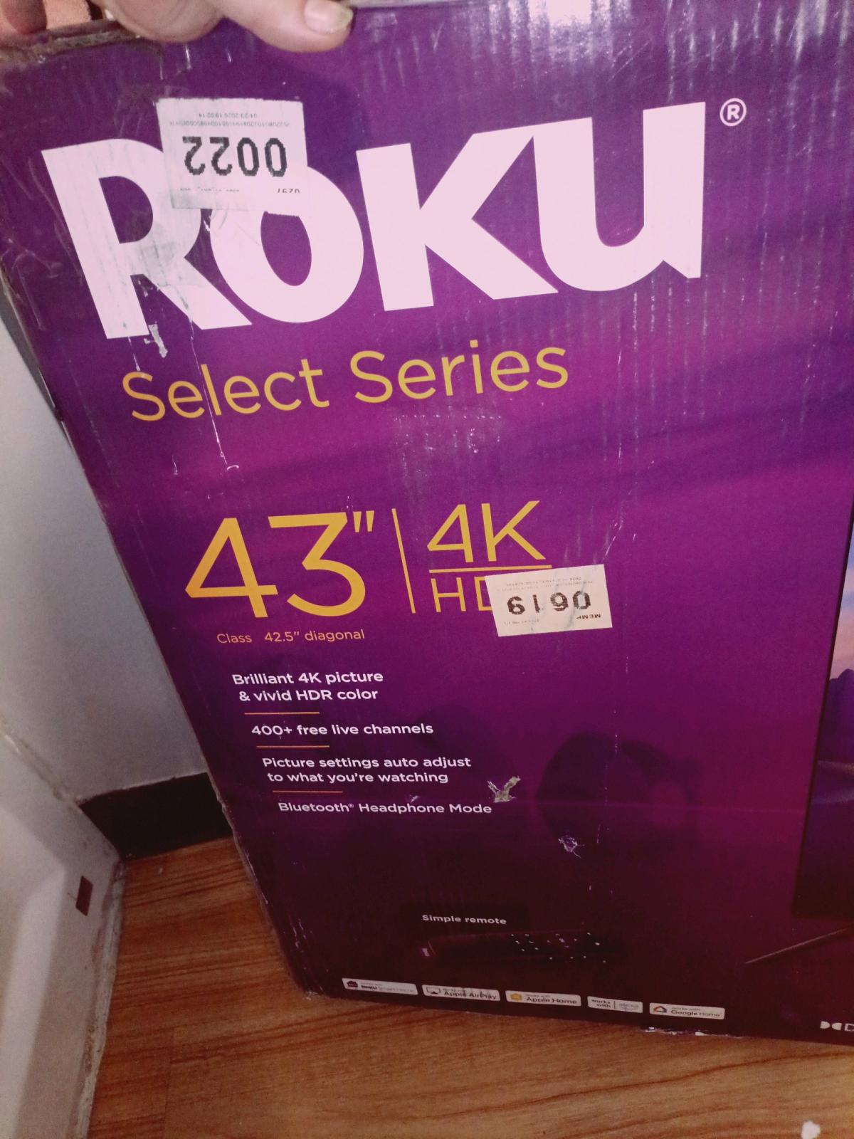 roku 43in 4k smart TVs in original box - Fairborn, Ohio - FleaMarketBay