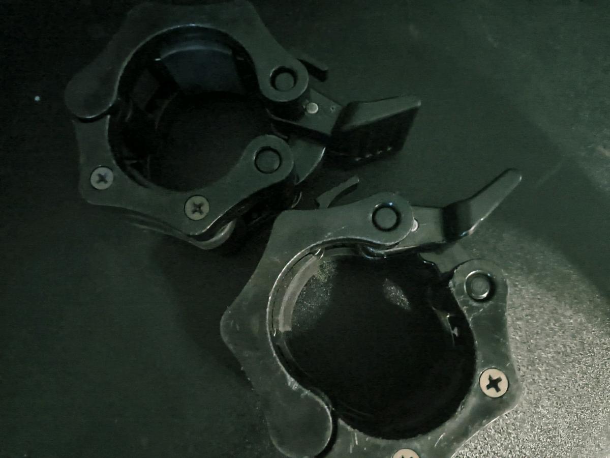2PC Olympic 12 Inch Barbell Clamps Quick Release Standard Ba - Hessmer, Louisiana - FleaMarketBay