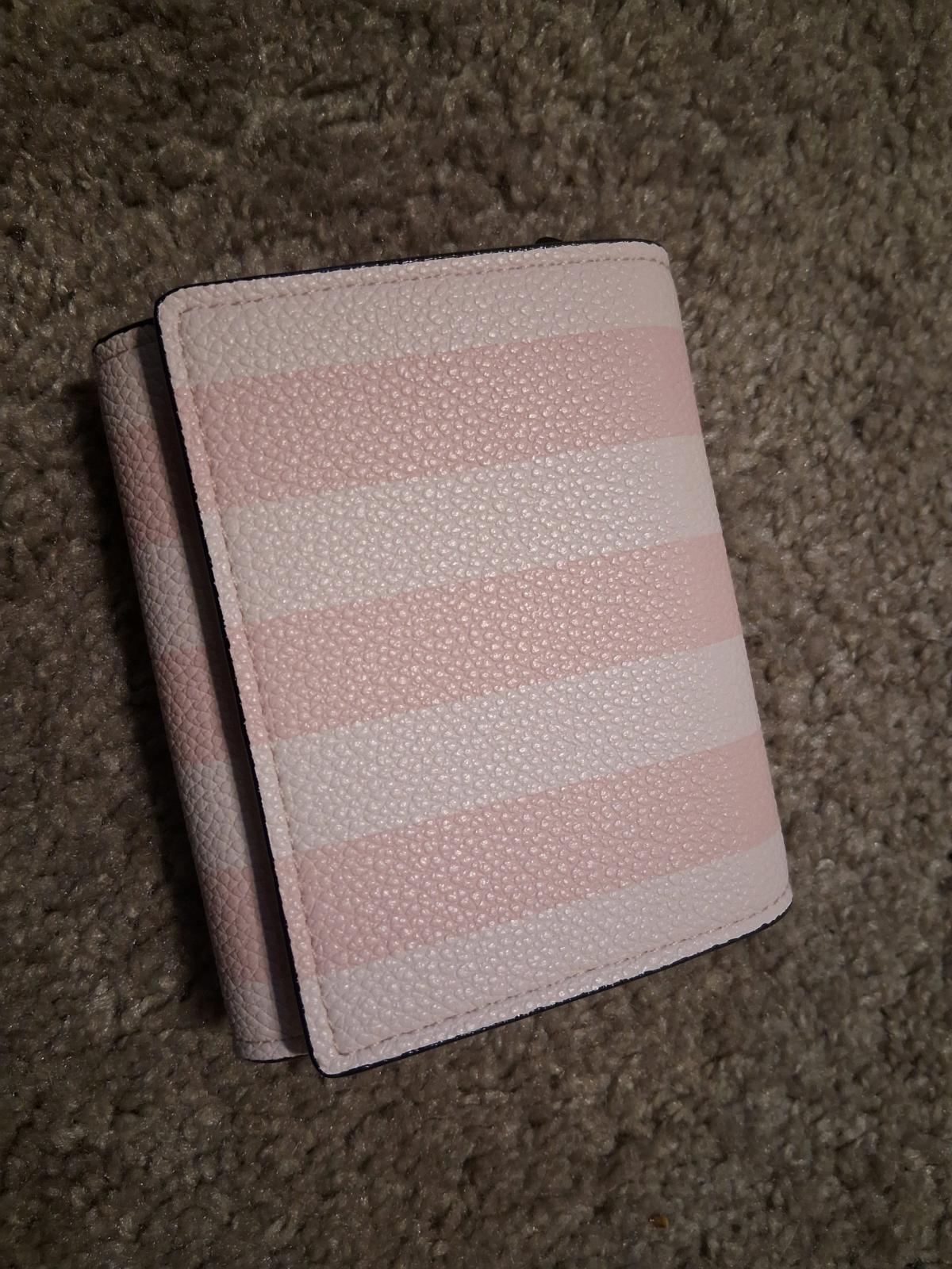 Complete Victorias Secret Pink Stripe Set Duffle Bag Wallet - Stone Mountain, Georgia - FleaMarketBay