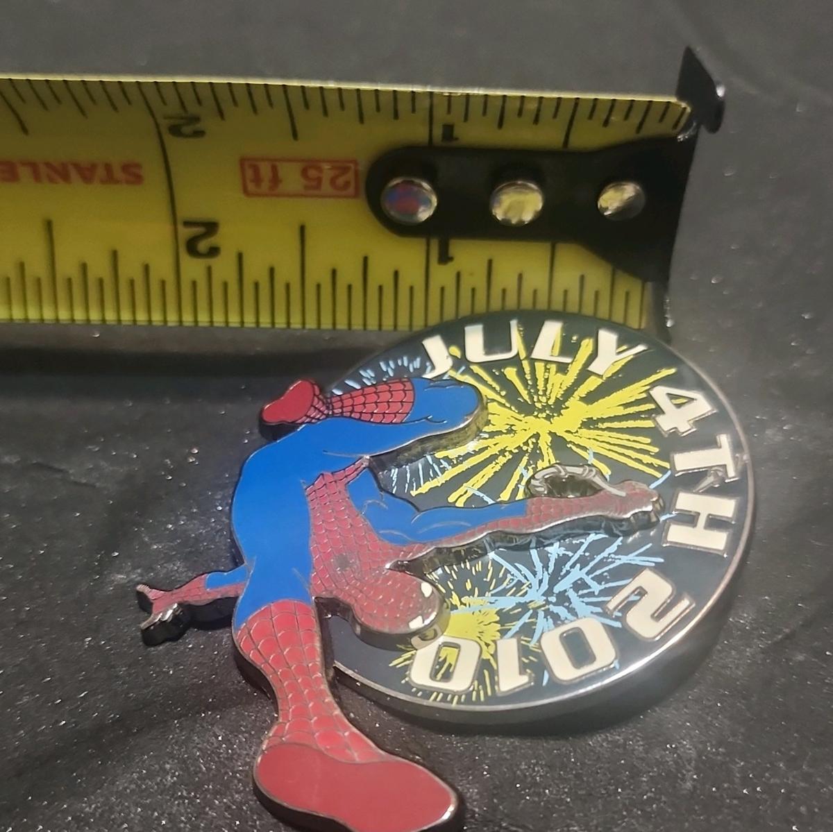 Universal Studios SpiderMan July 4th 2010 Trading Pin - Ozone Park, New York - FleaMarketBay