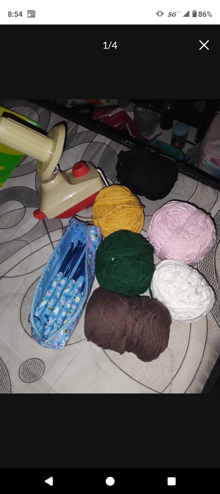 Crocheting yarn hooks and yarn winder - Garland, Texas - FleaMarketBay