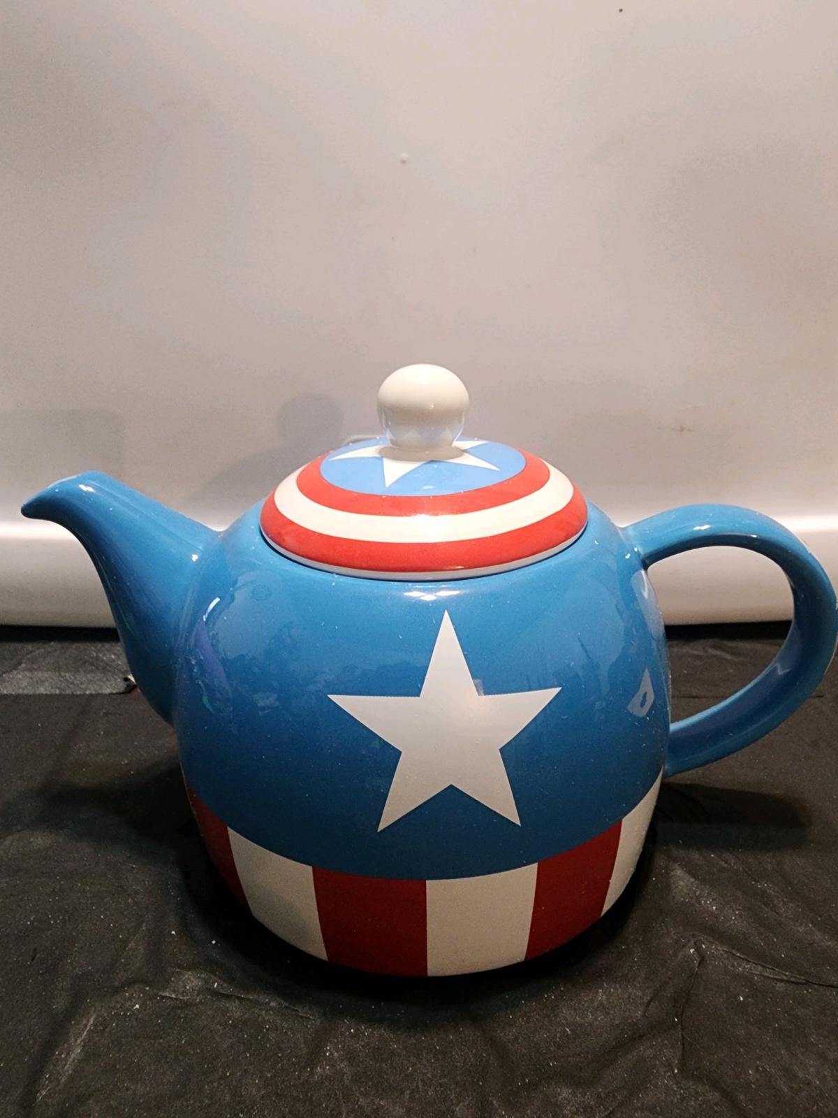 Marvel Captain America 36Ounce Ceramic Teapot - Ozone Park, New York - FleaMarketBay