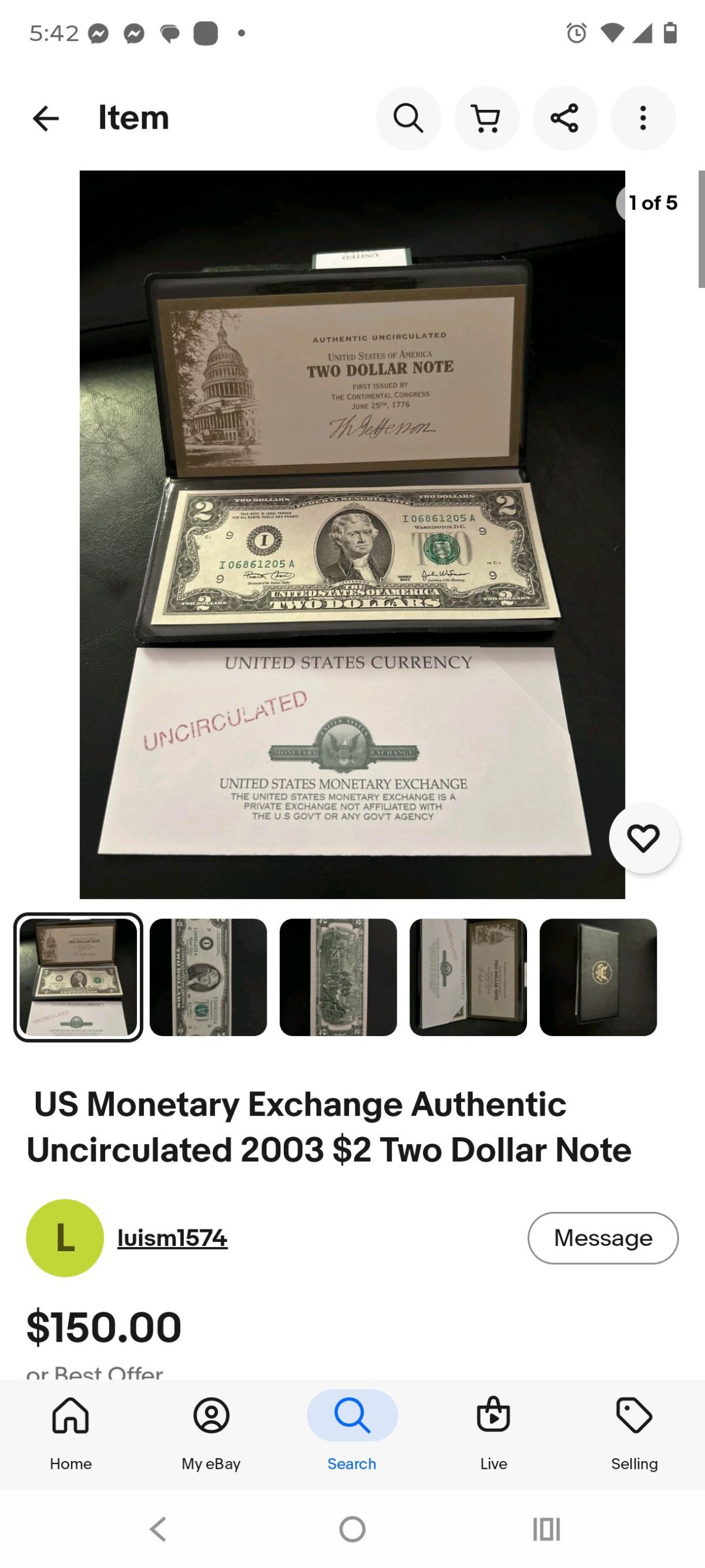 bill collection - Franklinville, New Jersey - FleaMarketBay