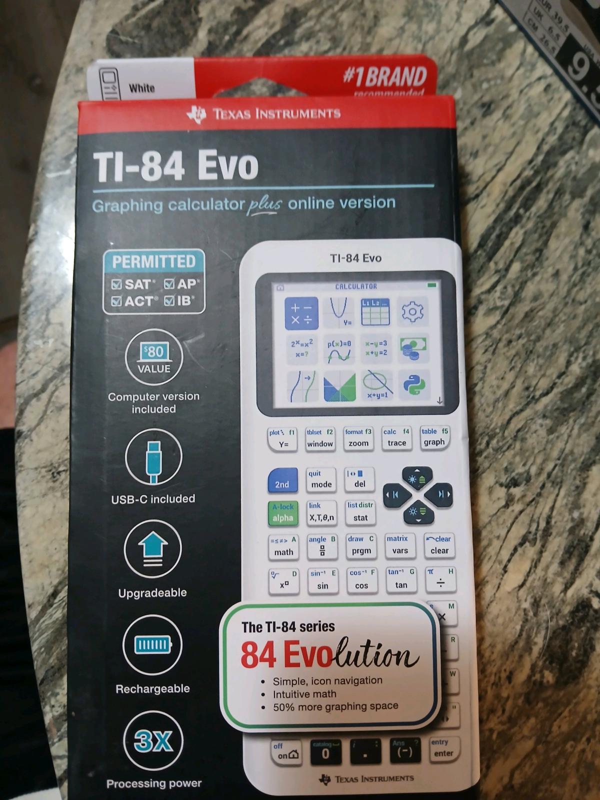 brand new in box Texas Instruments TI 84 Evo graphing calcul - Amarillo, Texas - FleaMarketBay
