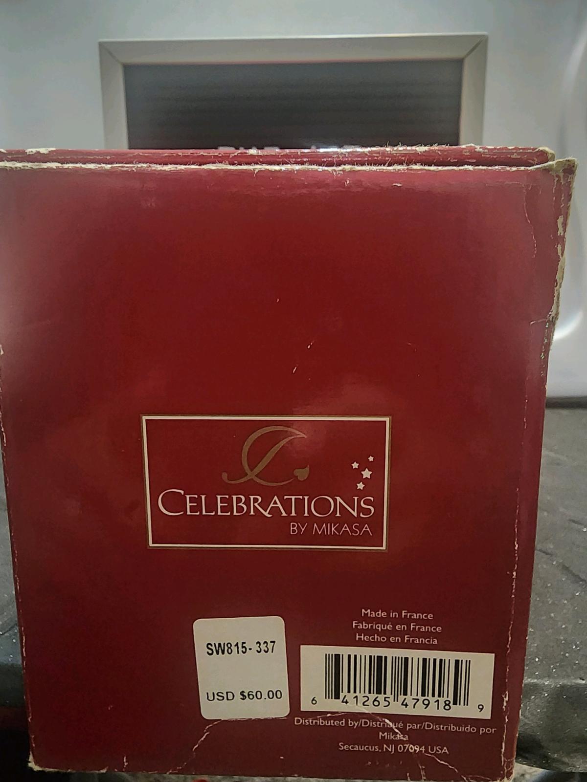 Mikasa Celebrations Corinth Ruby cuttoclear crystal candle h - Ozone Park, New York - FleaMarketBay