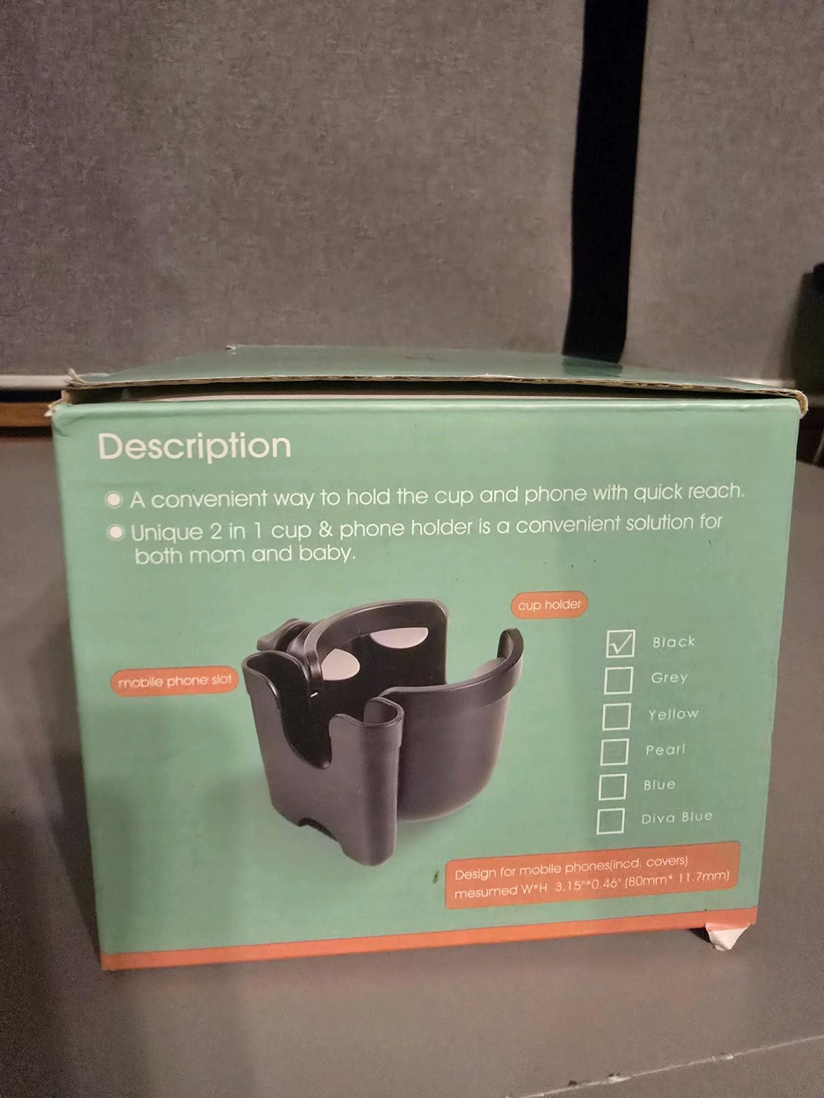 Brand New 2in1 Stroller Cup Holder with Phone Holder  Accmor - Sulphur, Oklahoma - FleaMarketBay