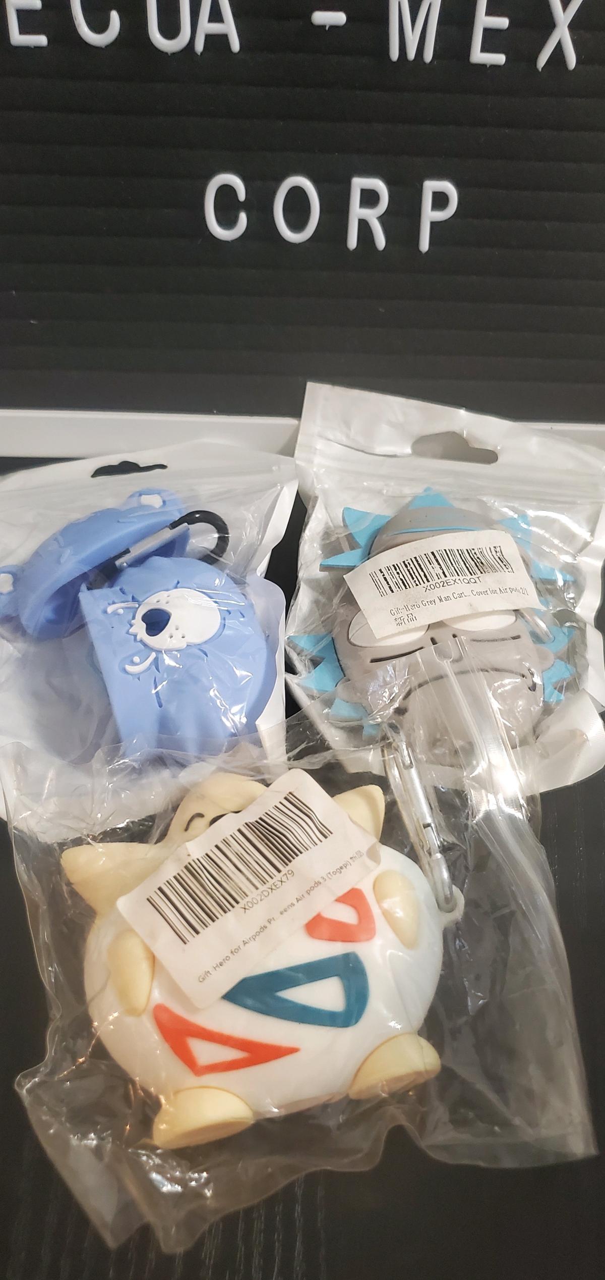 Set of 3 Character Silicone Airpods Cases - Ozone Park, New York - FleaMarketBay