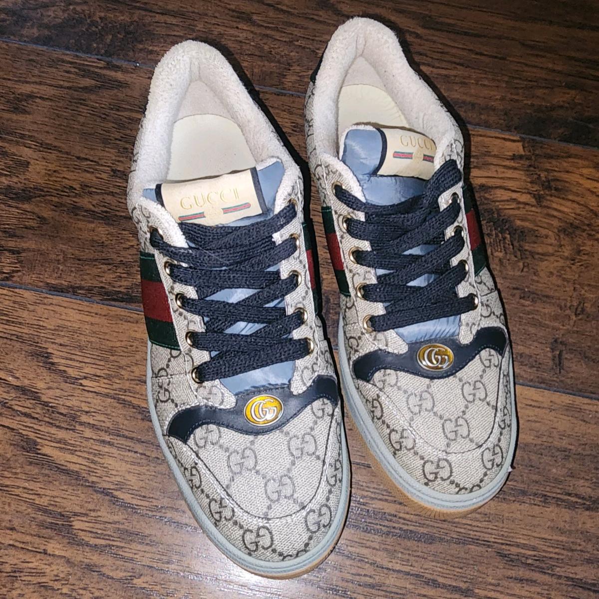 size 7 mens GucciGG Supreme Grosgrain Trim Sneakers - Alachua, Florida - FleaMarketBay