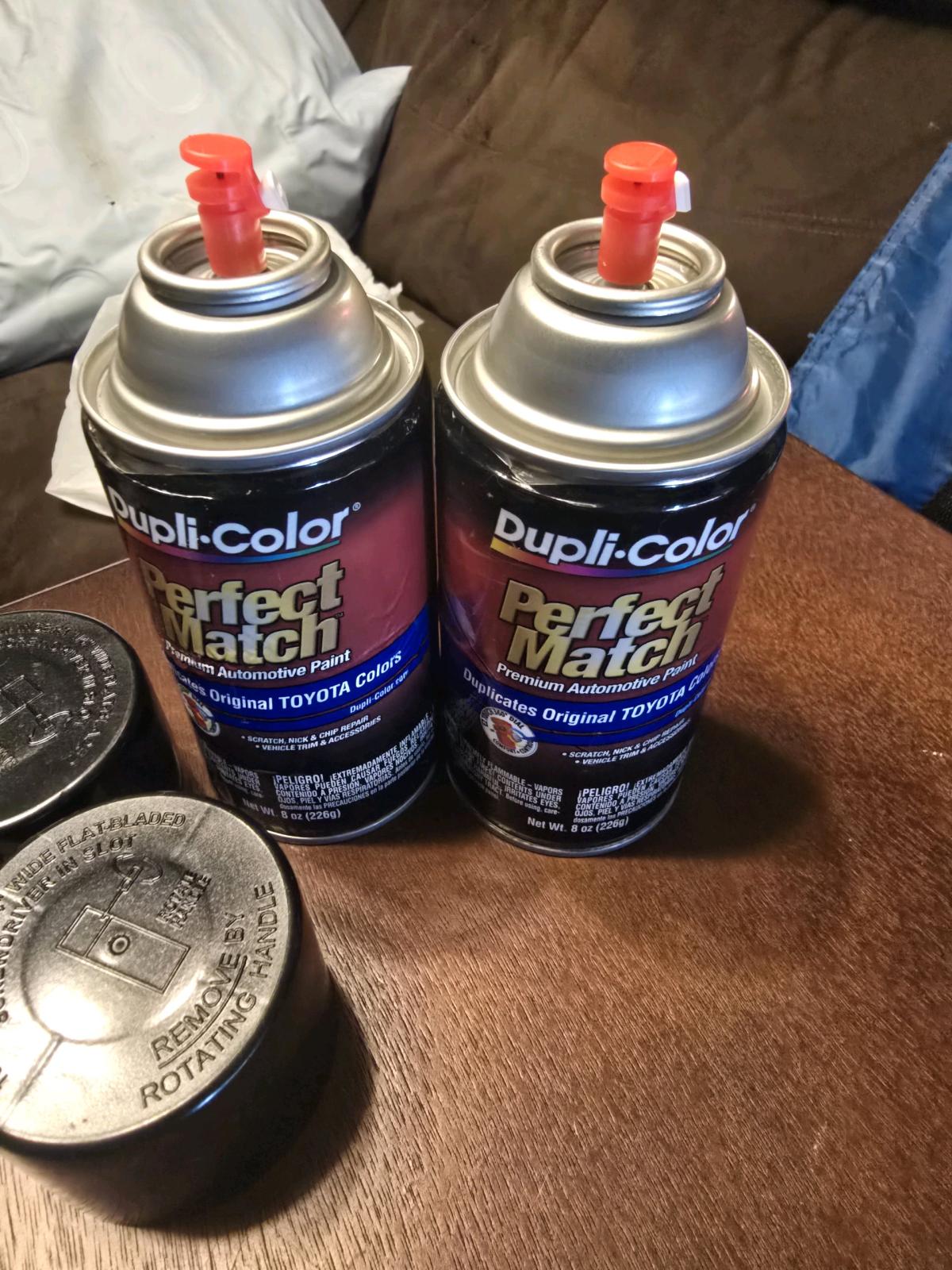 2 Cans New DupliColor Perfect Match Automotive Paint for Toy - Sulphur, Oklahoma - FleaMarketBay