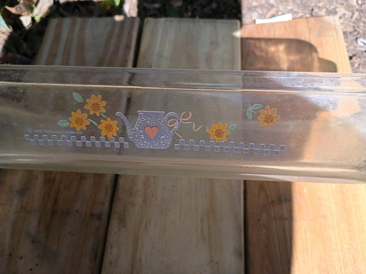 A Large Square Antique Glass Dish - Swansea, South Carolina - FleaMarketBay