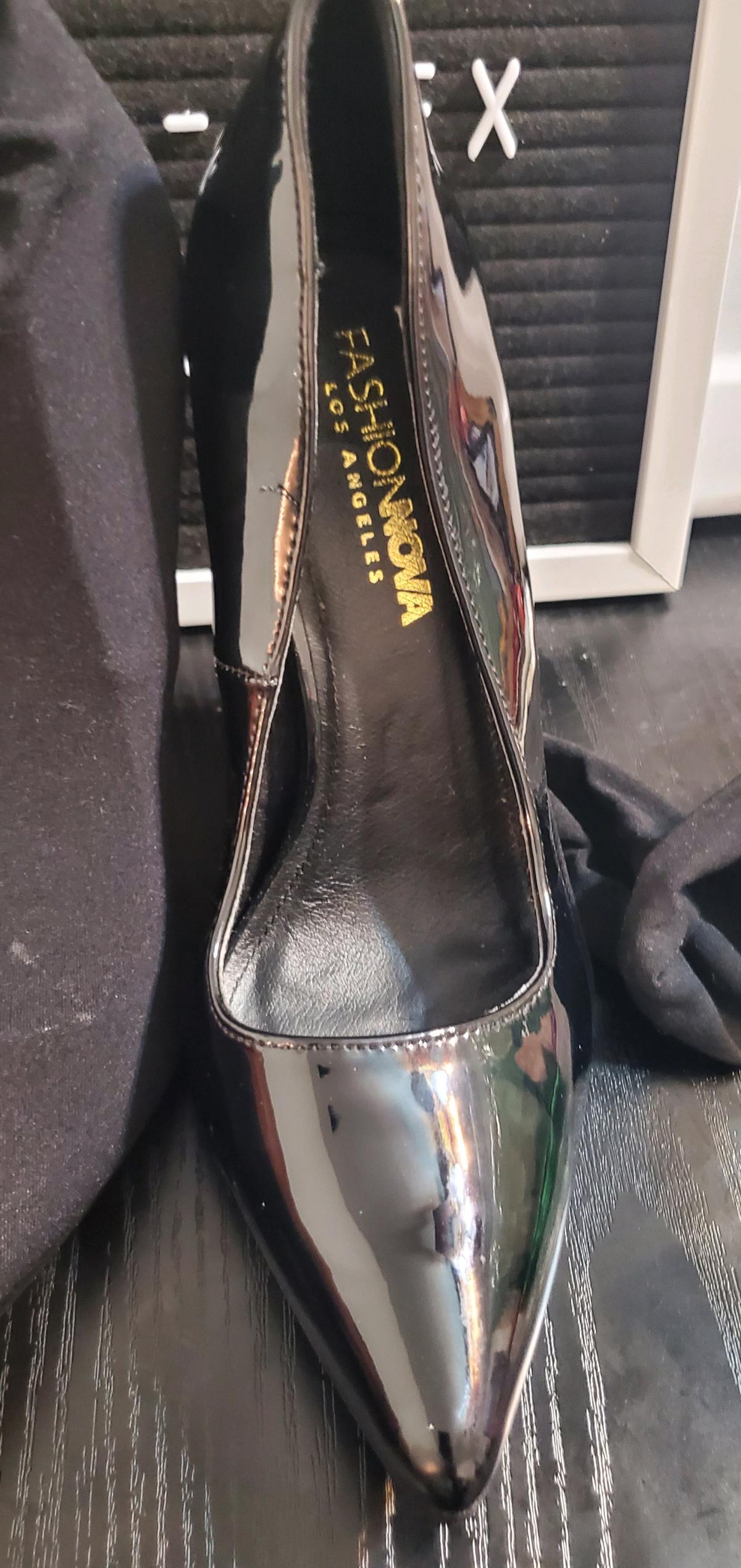 Fashion Nova Black Pointed Toe Heels Size 65 no box - Ozone Park, New York - FleaMarketBay