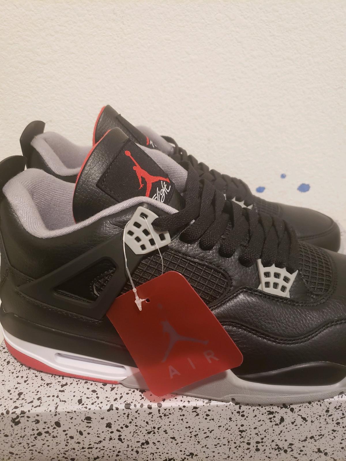 Jordan 4 Retro Bred men size 12 - Calimesa, California - FleaMarketBay