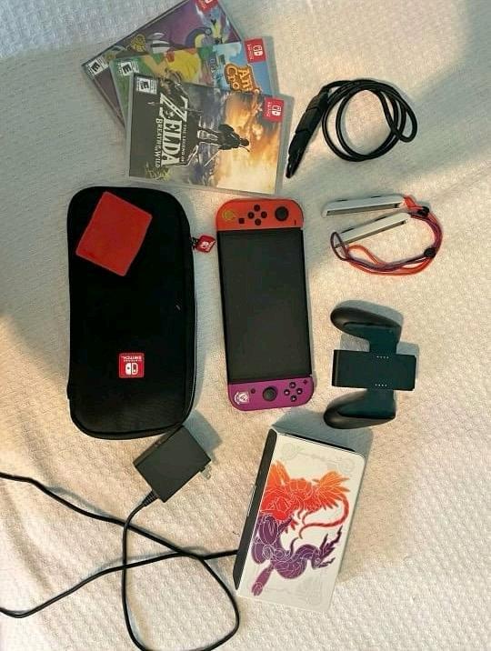 Nintendo Switch OLED  PokmonScarlet  Violet Special Edition - Bethel, Delaware - FleaMarketBay