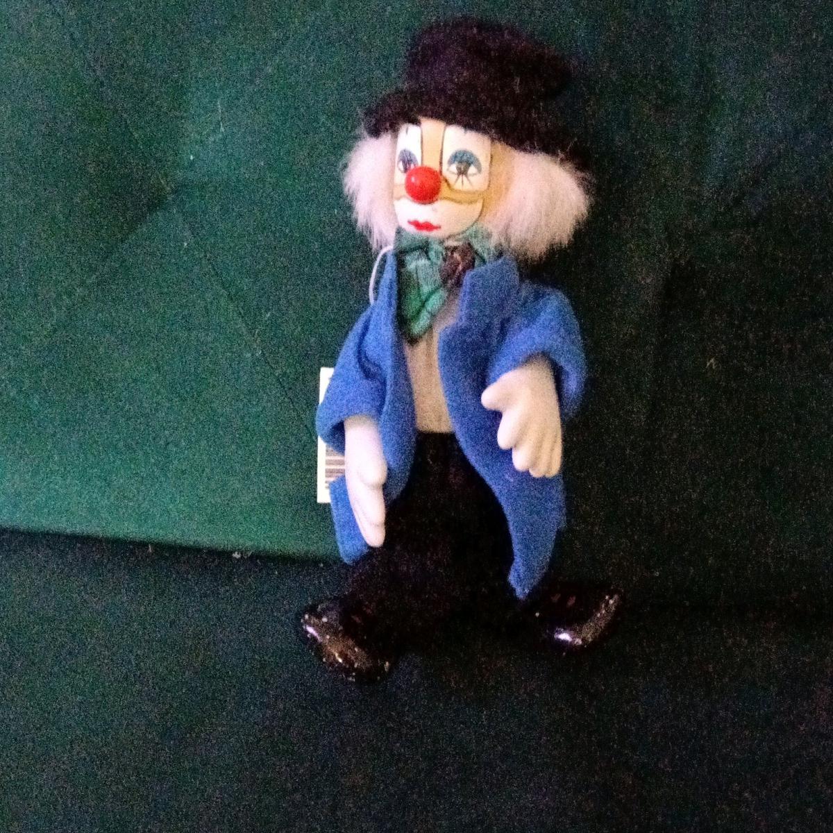 Vintage porcelain clown doll with white painted features - Brooklyn, New York - FleaMarketBay