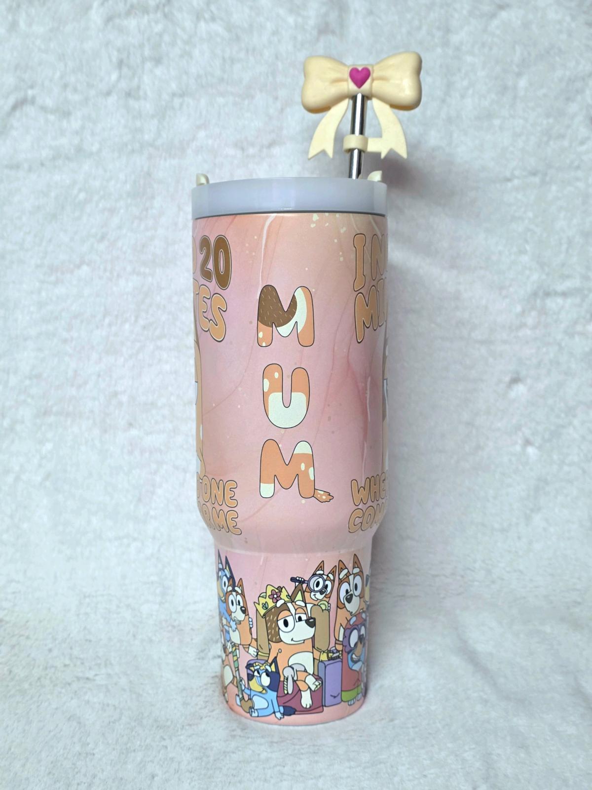 Blueys Mom 40oz Tumbler - Blairsville, Georgia - FleaMarketBay