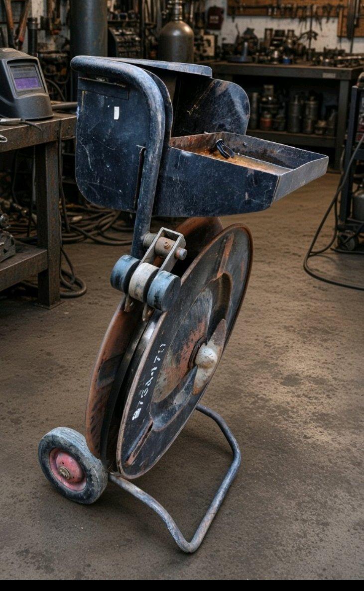 Vintage Industrial Steel Strapping Cart  Banding Dispenser - Federal Way, Washington - FleaMarketBay