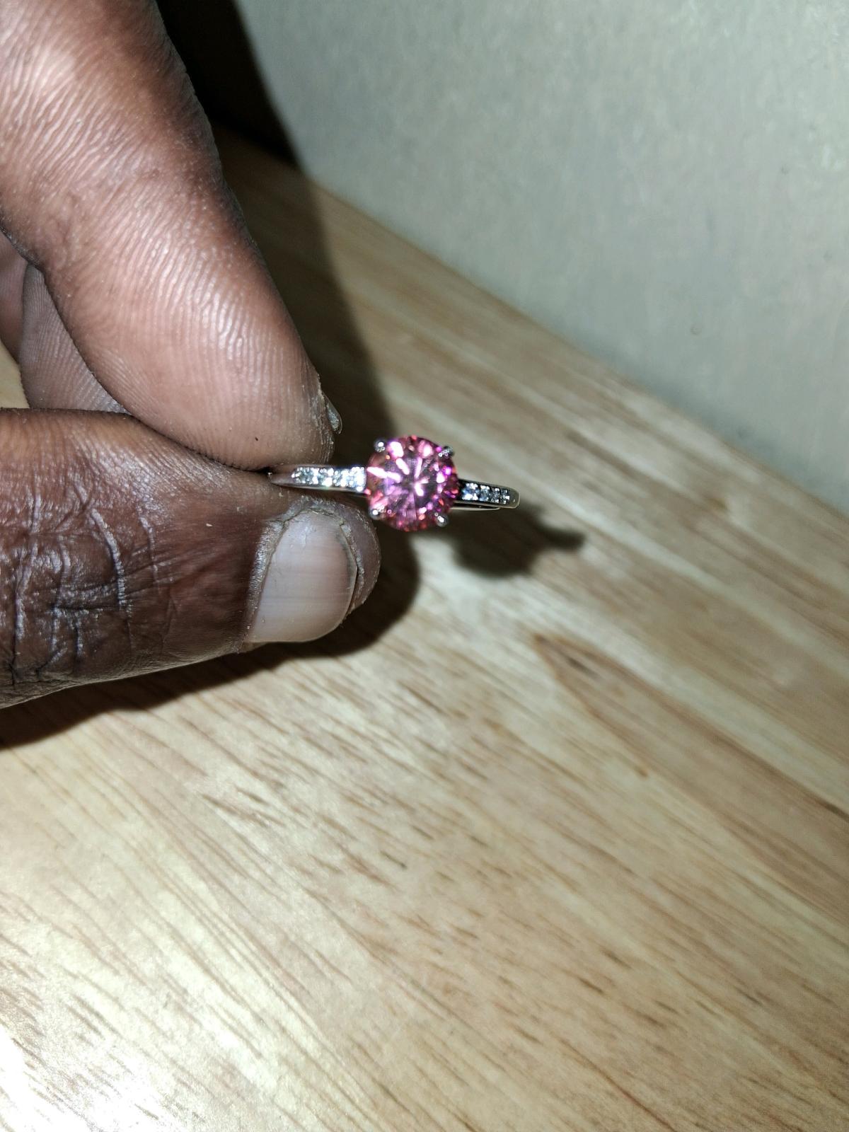 ladys round cut lab diamond engagement ring - Lawnside, New Jersey - FleaMarketBay
