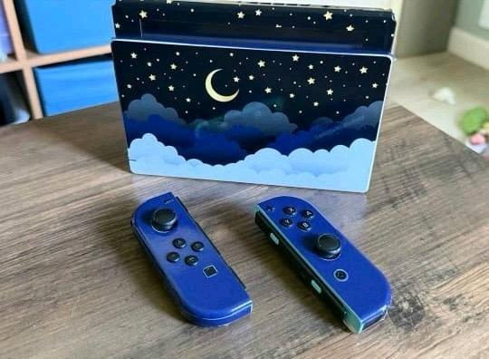 Nintendo Switch Console Dock JoyCons Custom Celestial Skin - Alicia, Arkansas - FleaMarketBay