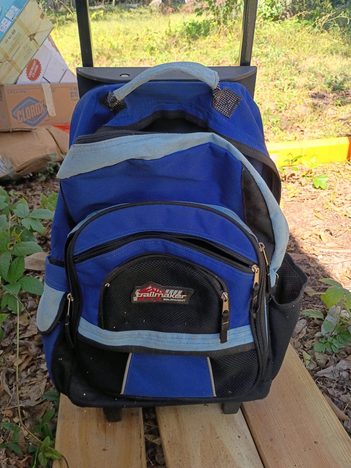 A Black and Blue Bookbag w wheels and handle - Swansea, South Carolina - FleaMarketBay