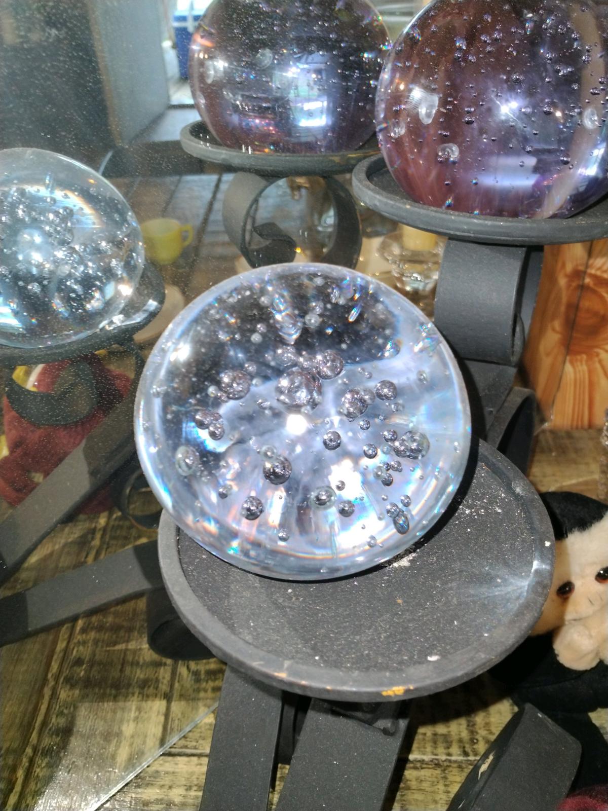 Vintage Controlled Bubble Glass Sphere Paperweight  As Is - Jackson, Mississippi - FleaMarketBay
