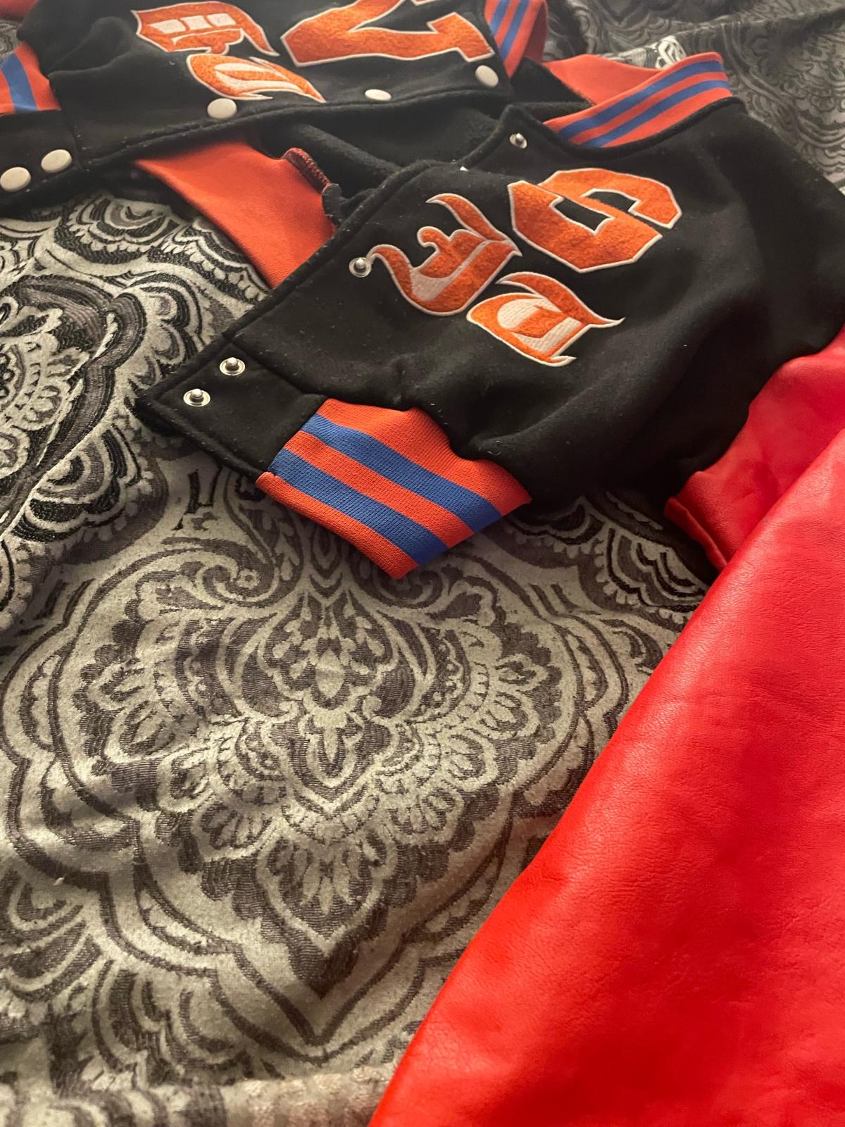 Virginia State University black and orange varsity jack - Shreveport, Louisiana - FleaMarketBay