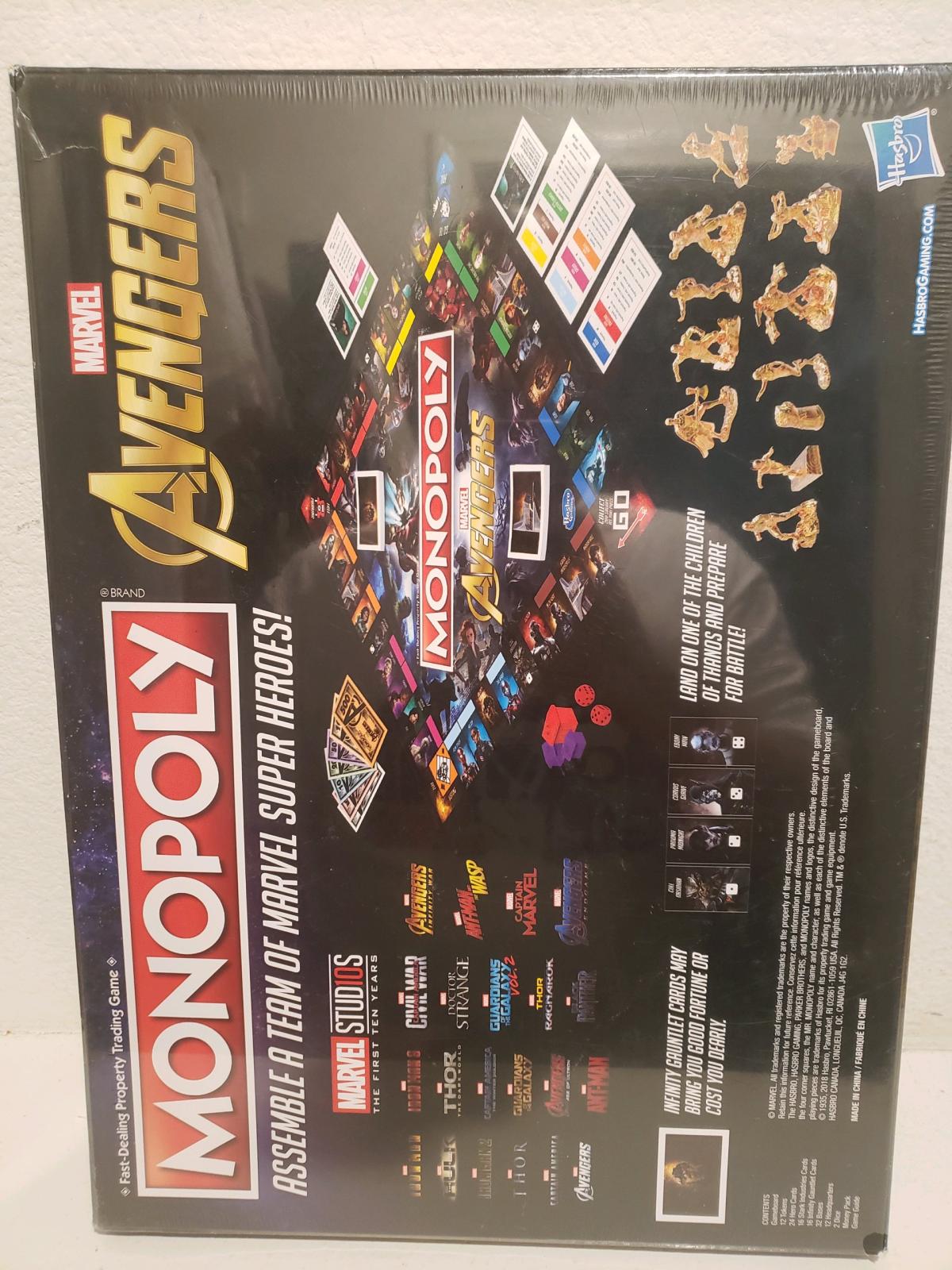 Monopoly board game marvel avengers Assemble team marvel her - Calimesa, California - FleaMarketBay