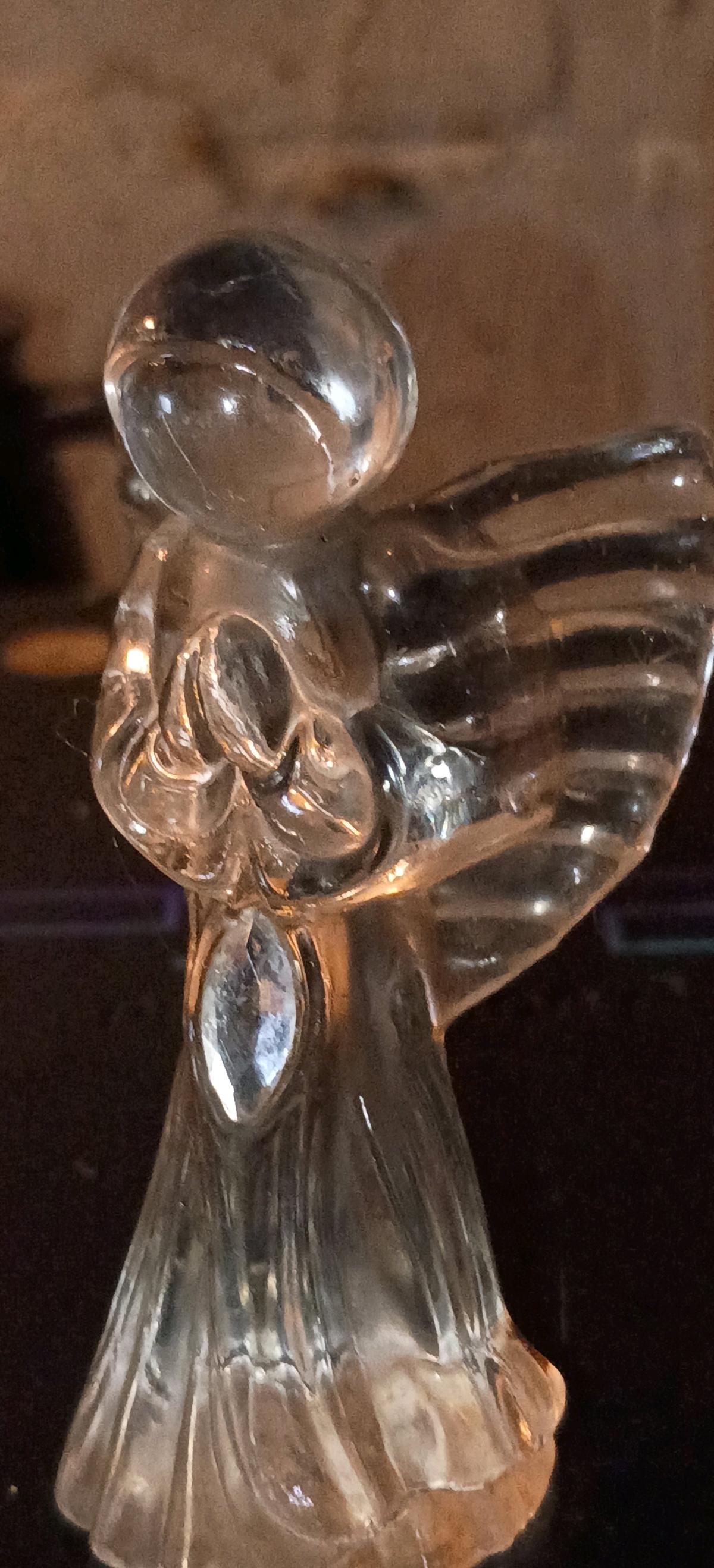 Small Plastic Clear Angel Statue - Alliance, Ohio - FleaMarketBay