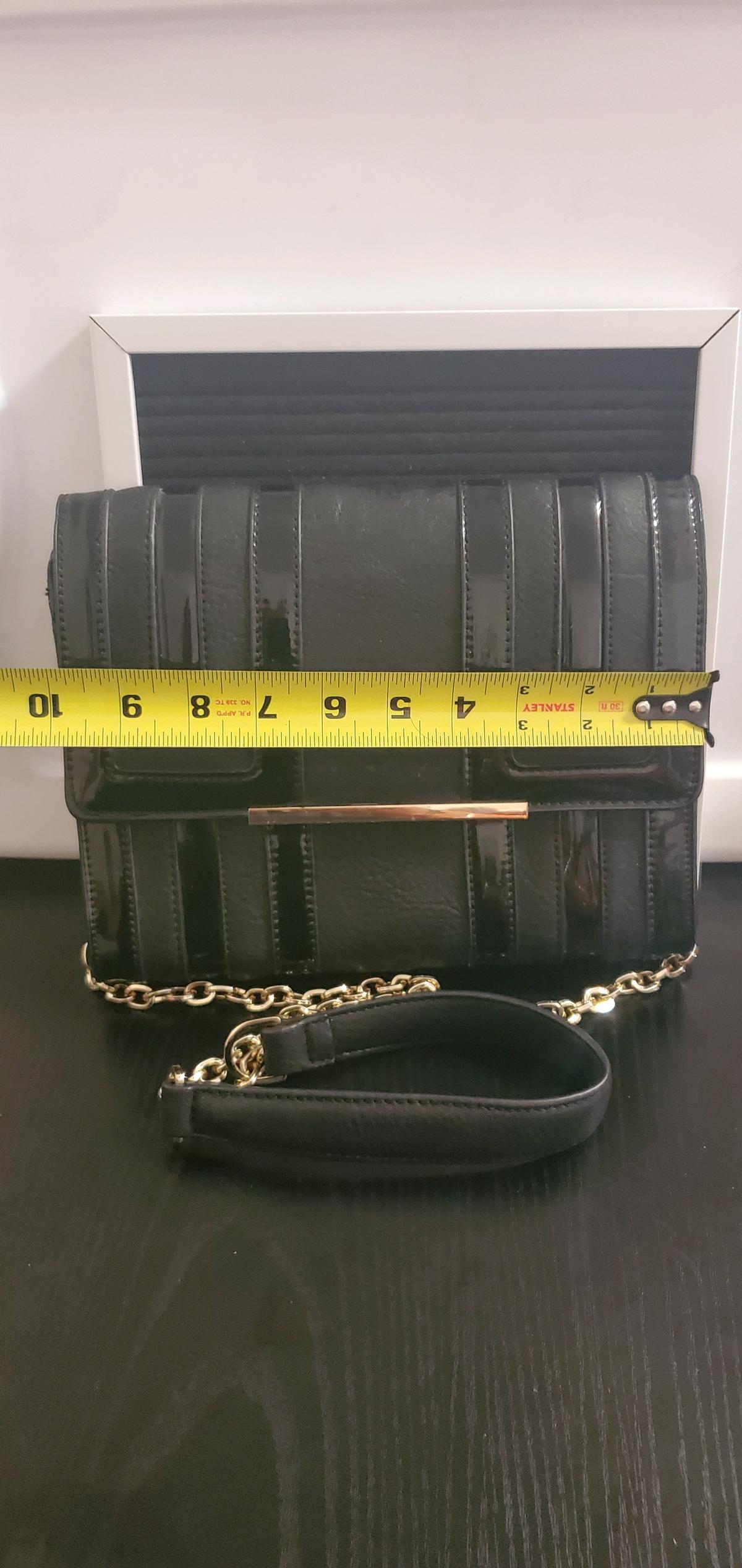 Big Buudda Black Handbag with Chain Strap - Adams, New York - FleaMarketBay