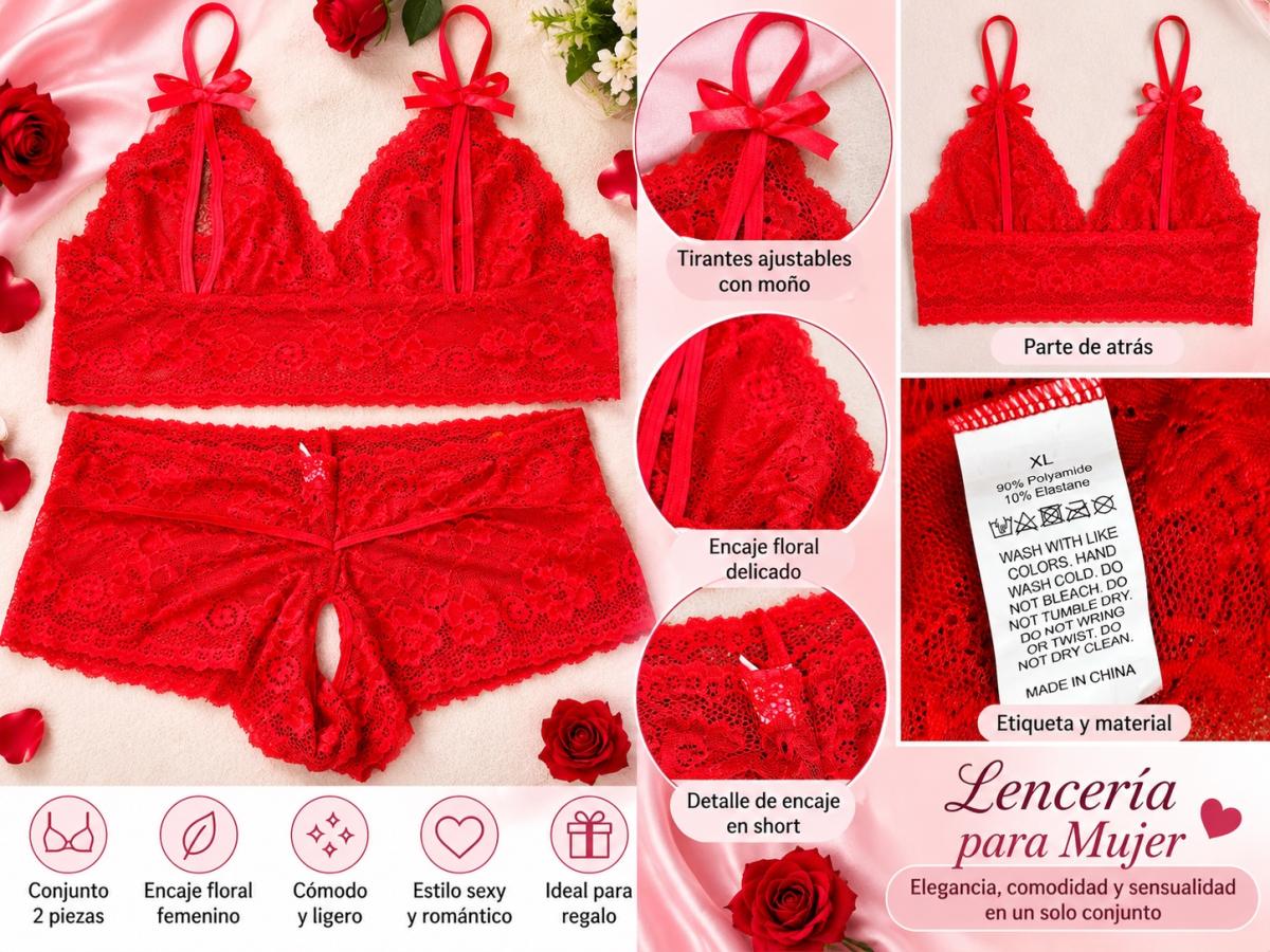 Conjunto de Lencera Sexy para Mujer de 2 - Hatch, New Mexico - FleaMarketBay