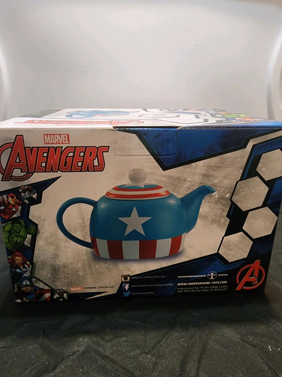 Marvel Captain America 36Ounce Ceramic Teapot - Ozone Park, New York - FleaMarketBay