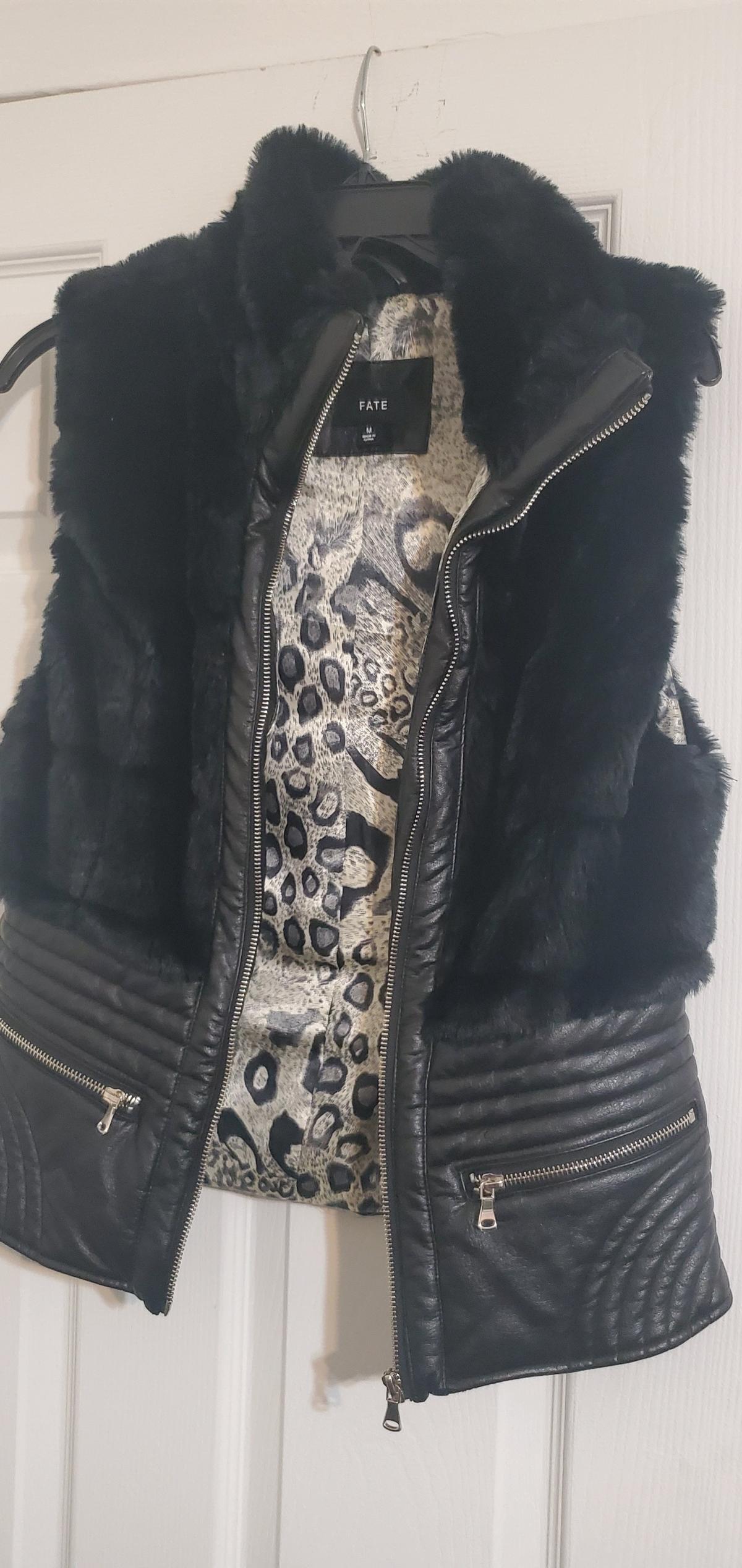 leather accent jacket by the brand Fate - Ozone Park, New York - FleaMarketBay