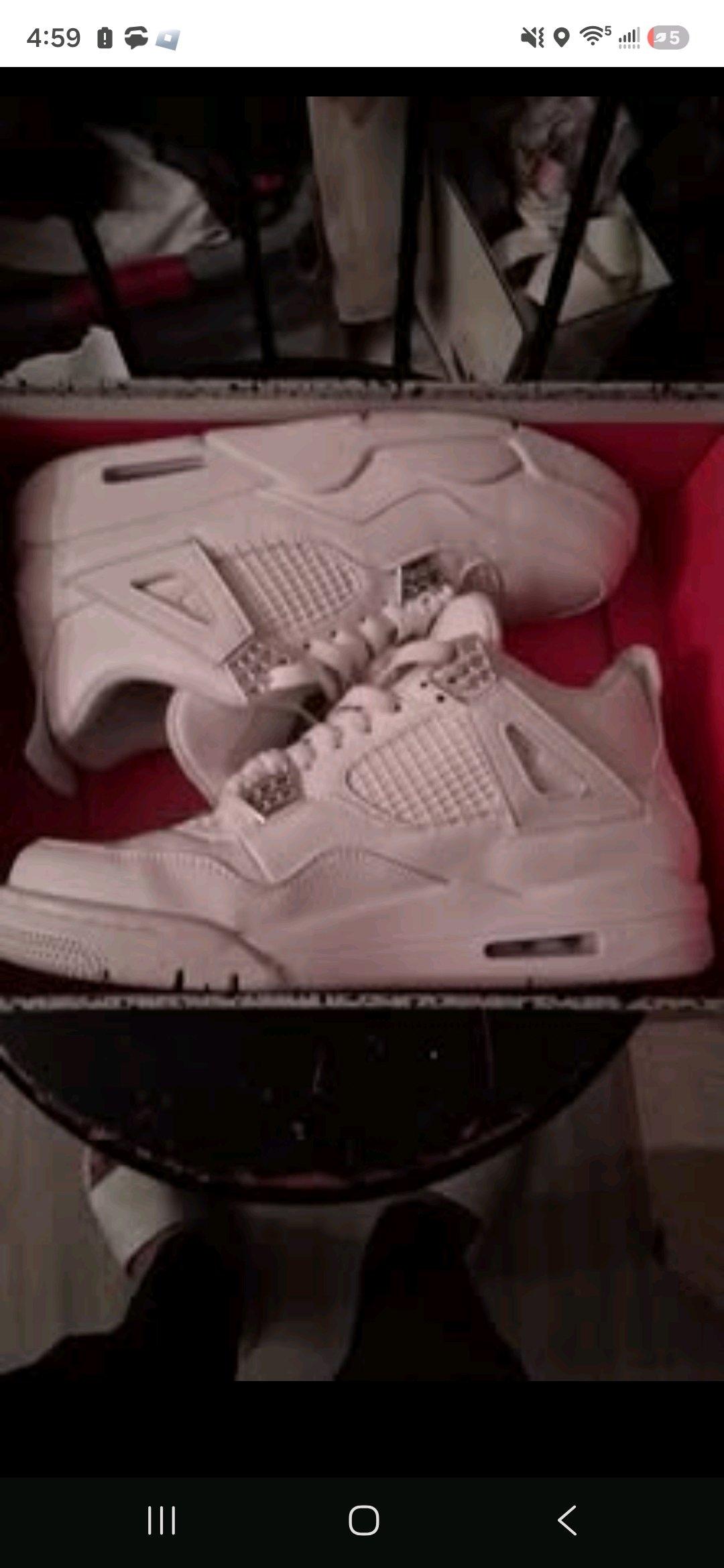 jordans 4s all white good conditions - Ackerman, Mississippi - FleaMarketBay