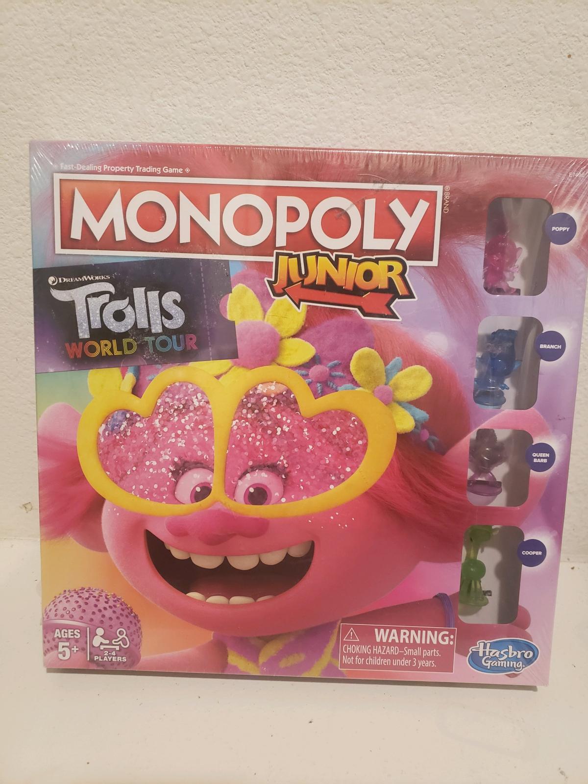 Monopoly board game  Dream Work Trolls World Tour - Calimesa, California - FleaMarketBay
