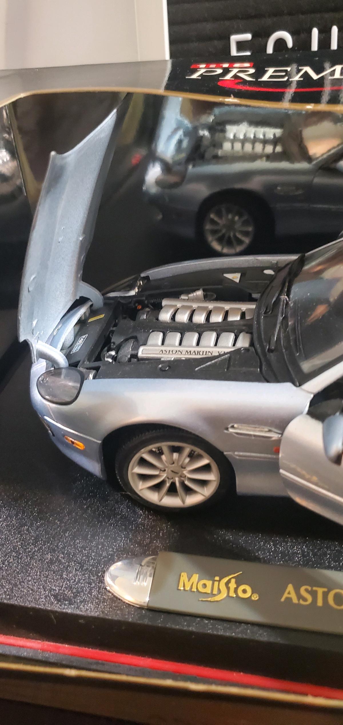 scale Aston Martin DB7 Vantage diecast model car made by Mai - Ozone Park, New York - FleaMarketBay