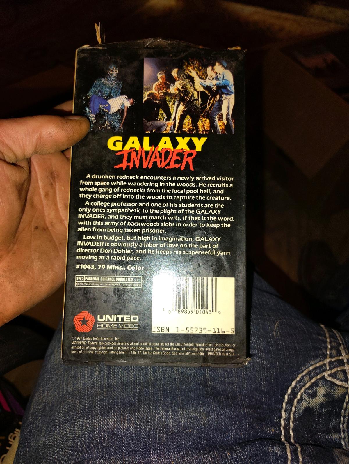 A super rare vhs tape Galaxy Invader1987 - Alicia, Arkansas - FleaMarketBay