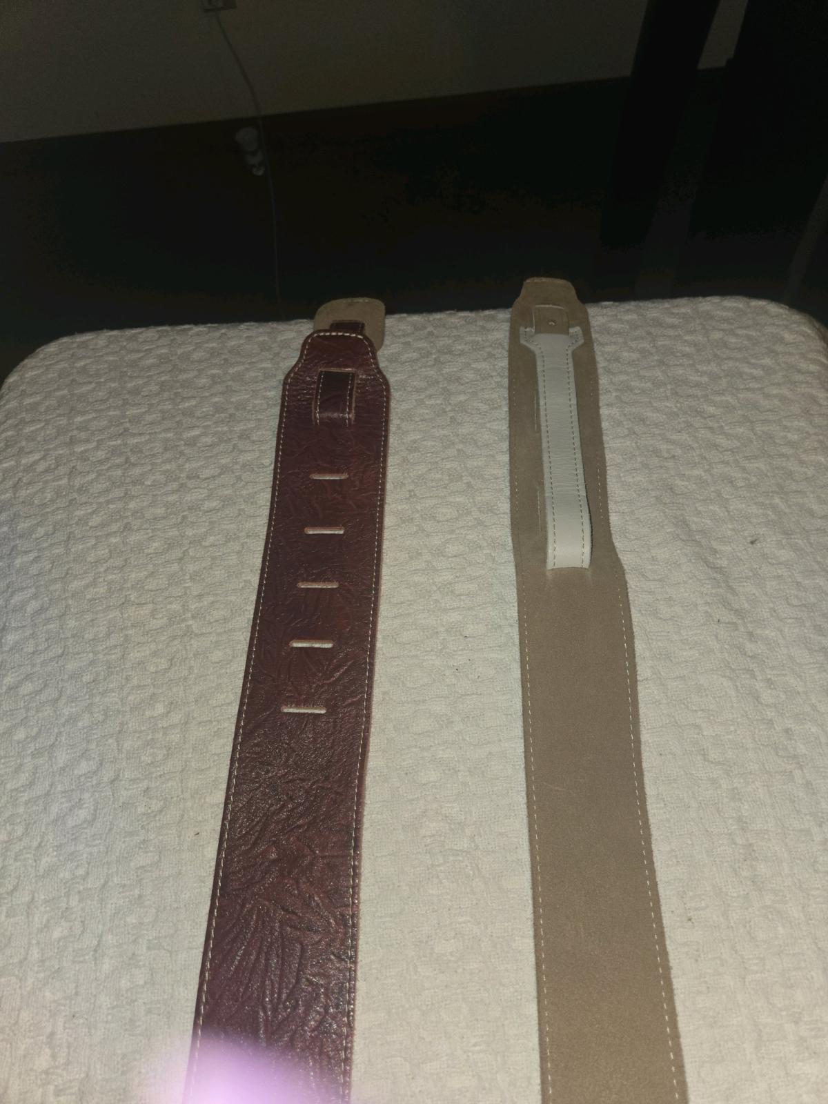 2 leather guitar straps - Linthicum Heights, Maryland - FleaMarketBay