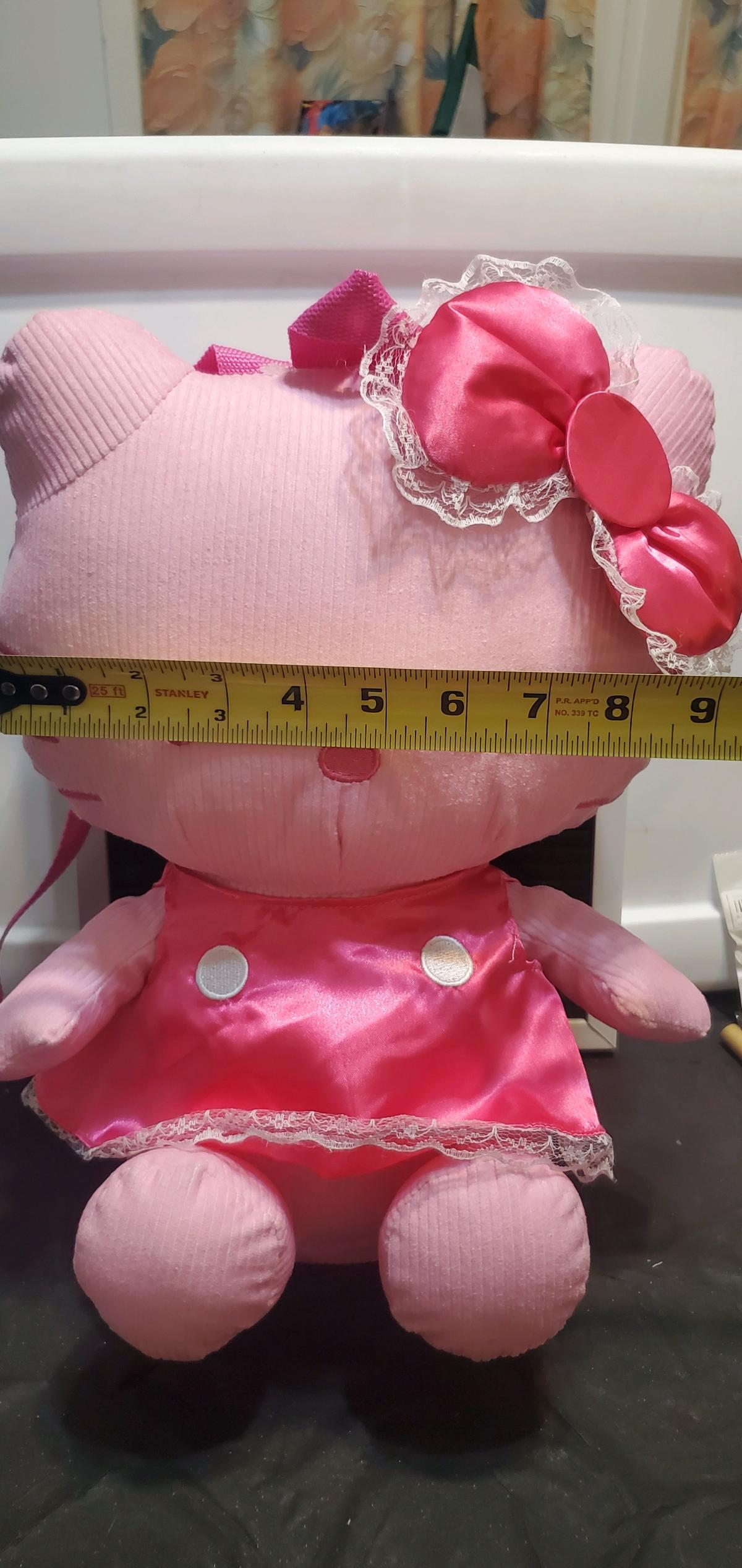 Hello Kitty Pink Plush Backpack  Cute Satin Dress  New Witho - Ozone Park, New York - FleaMarketBay