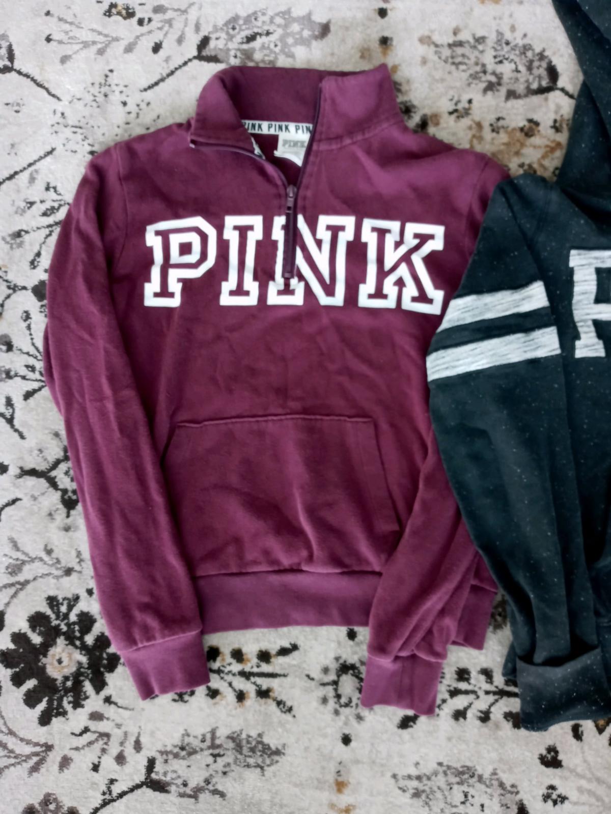 Bundle of 2 Victorias Secret PINK Pullover Sweatshirt Hoodie - Clarendon Hills, Illinois - FleaMarketBay