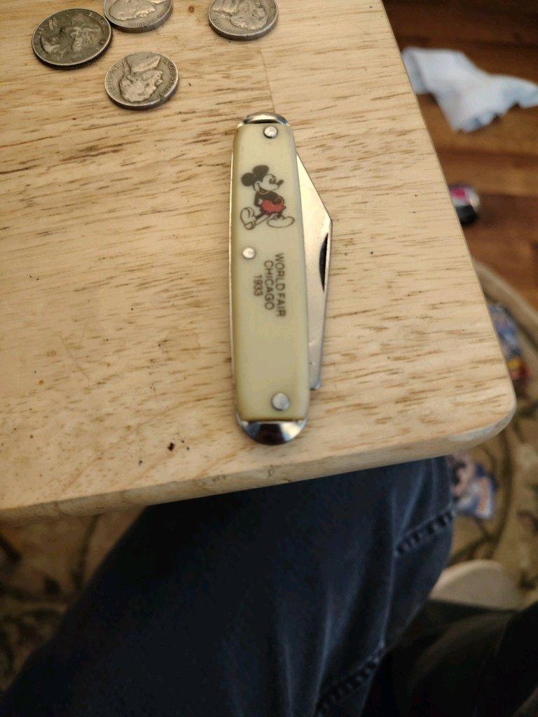Mickey mouse vintage knife from 1933 - Franklinville, New Jersey - FleaMarketBay