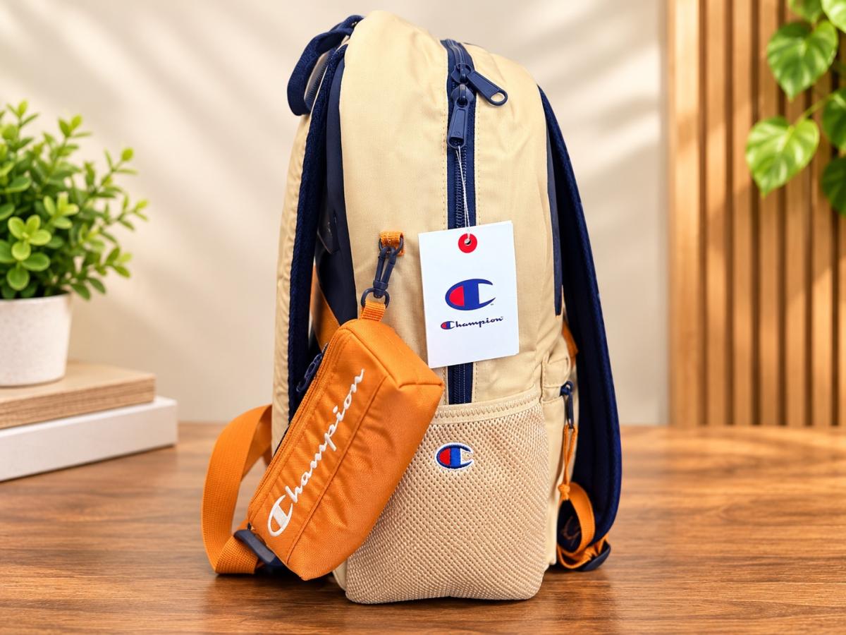Mochila Champion Unisex Beige con Estuche Desmontable  Estil - Hatch, New Mexico - FleaMarketBay