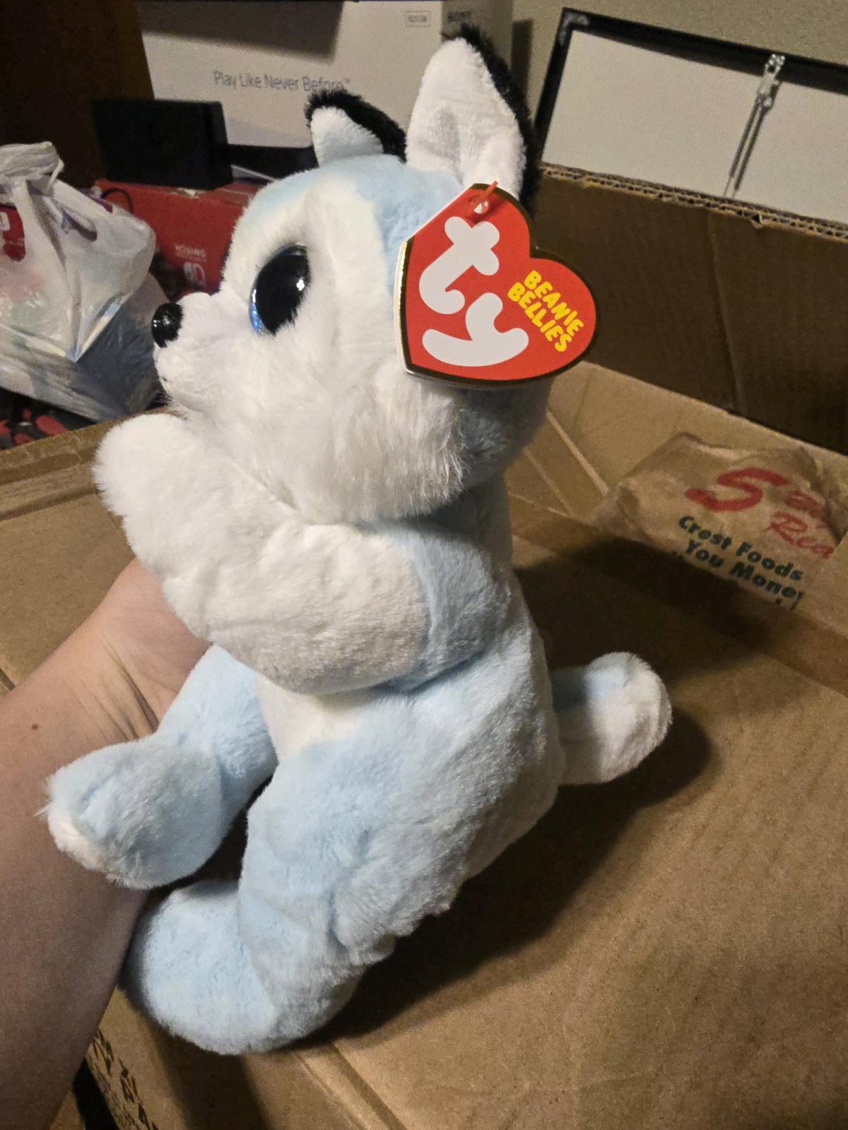 New Ty Beanie Bellies Thunder Husky 7 Plush Toy NWT - Sulphur, Oklahoma - FleaMarketBay