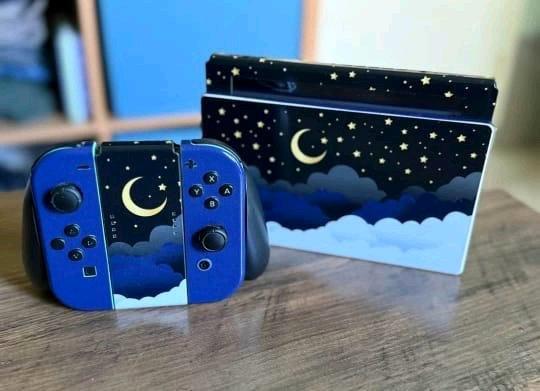 Nintendo Switch Console Dock JoyCons Custom Celestial Skin - Alicia, Arkansas - FleaMarketBay