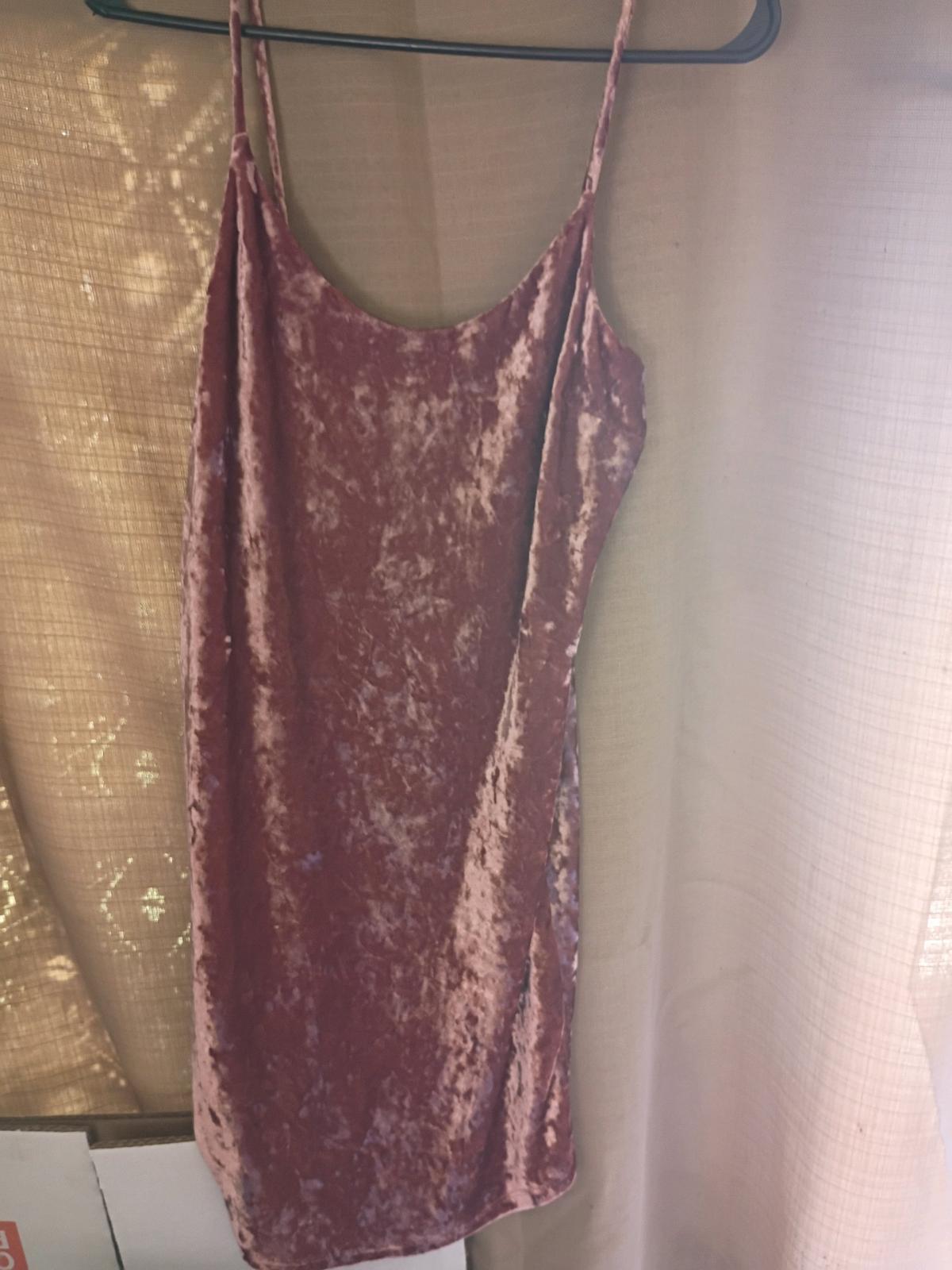 A Nice Womens Sexy Pink Velvet Mini Dress - Swansea, South Carolina - FleaMarketBay