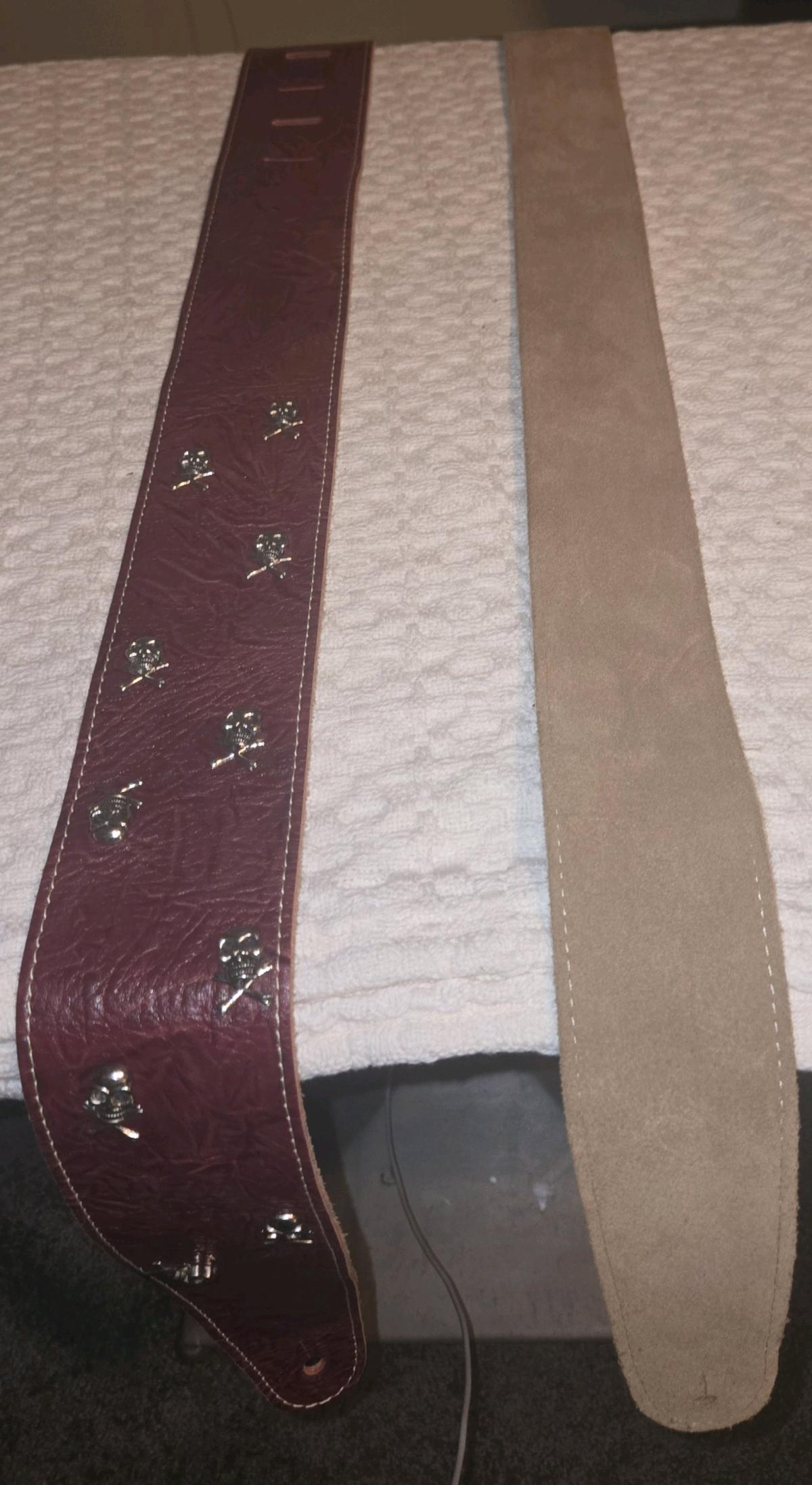 2 leather guitar straps - Linthicum Heights, Maryland - FleaMarketBay