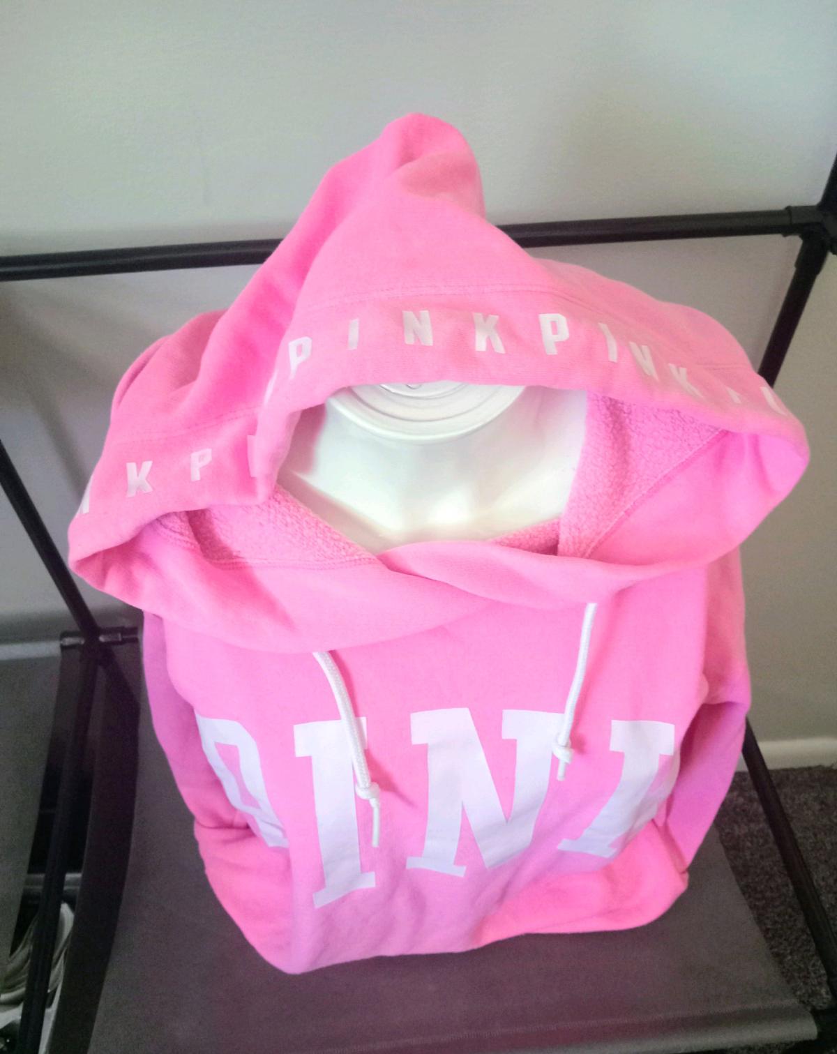 Victorias Secret PINK Campus Hoodie Surfer Hot Pink XS - Clarendon Hills, Illinois - FleaMarketBay