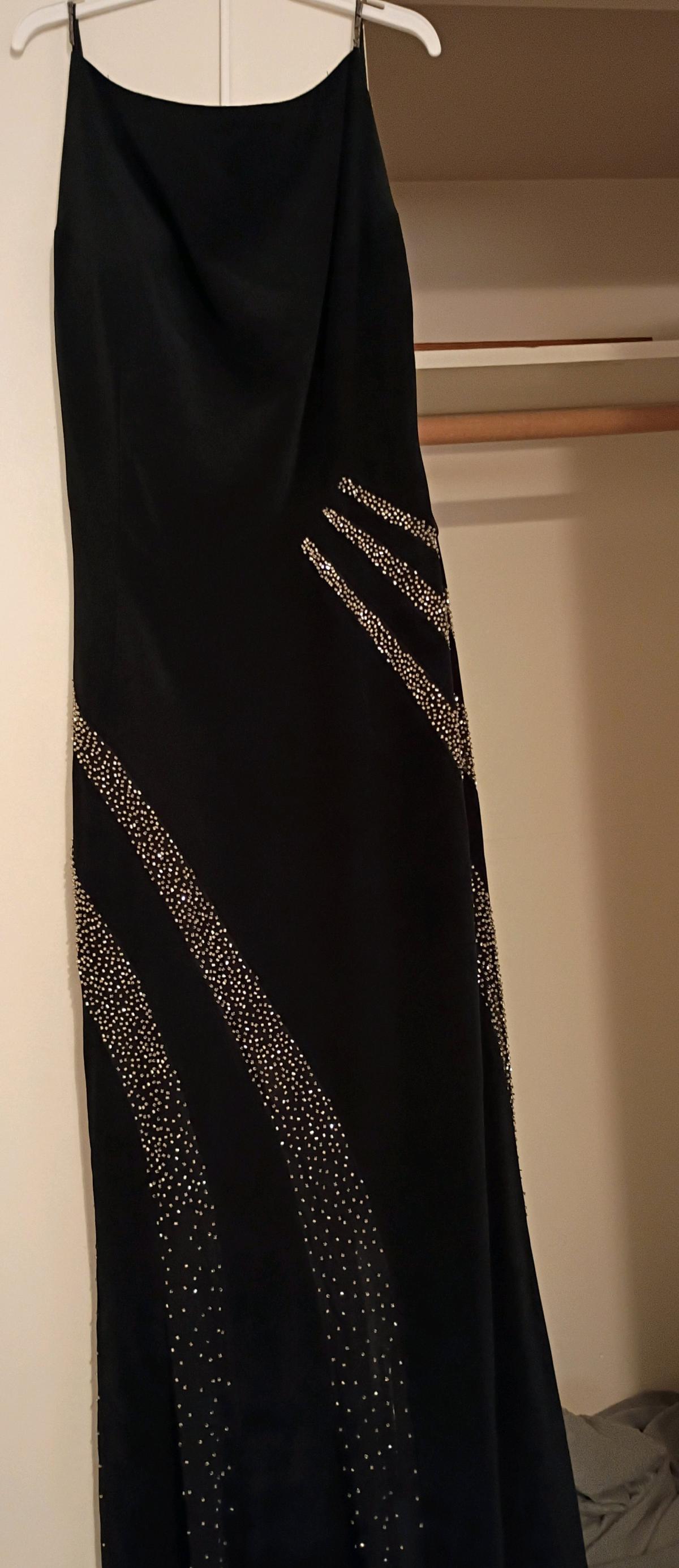 Vintage Y2K Tiffany Designs 100 Silk Rhinestone Gown sz 4 - Nederland, Texas - FleaMarketBay