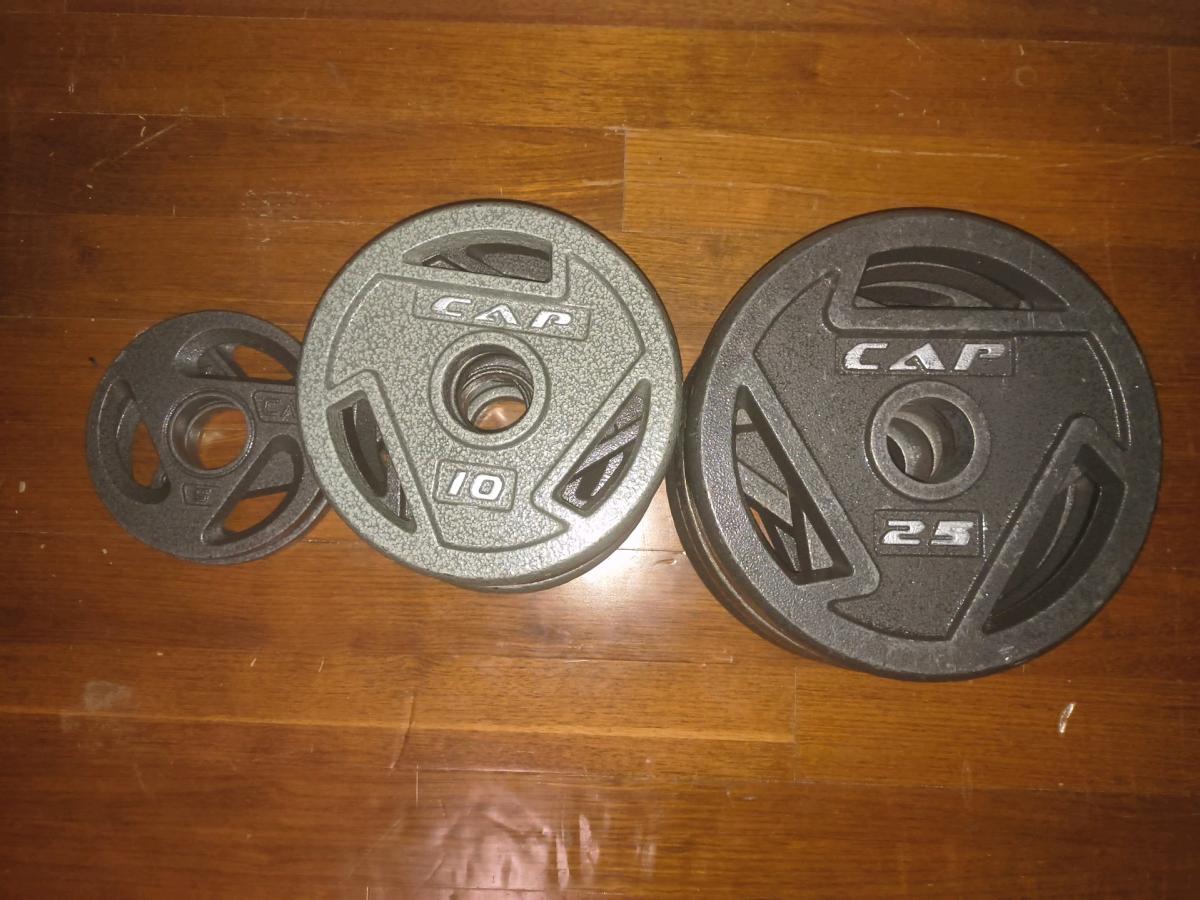 2 Inch Olympic Cap Plates 5 10 25Lbs - Mansura, Louisiana - FleaMarketBay