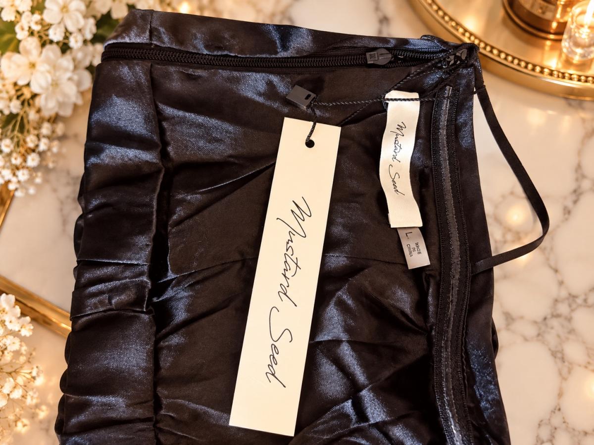 Mustard Seed Womens Black Sequin Mini Dress  Elegant Sparkly - Hatch, New Mexico - FleaMarketBay